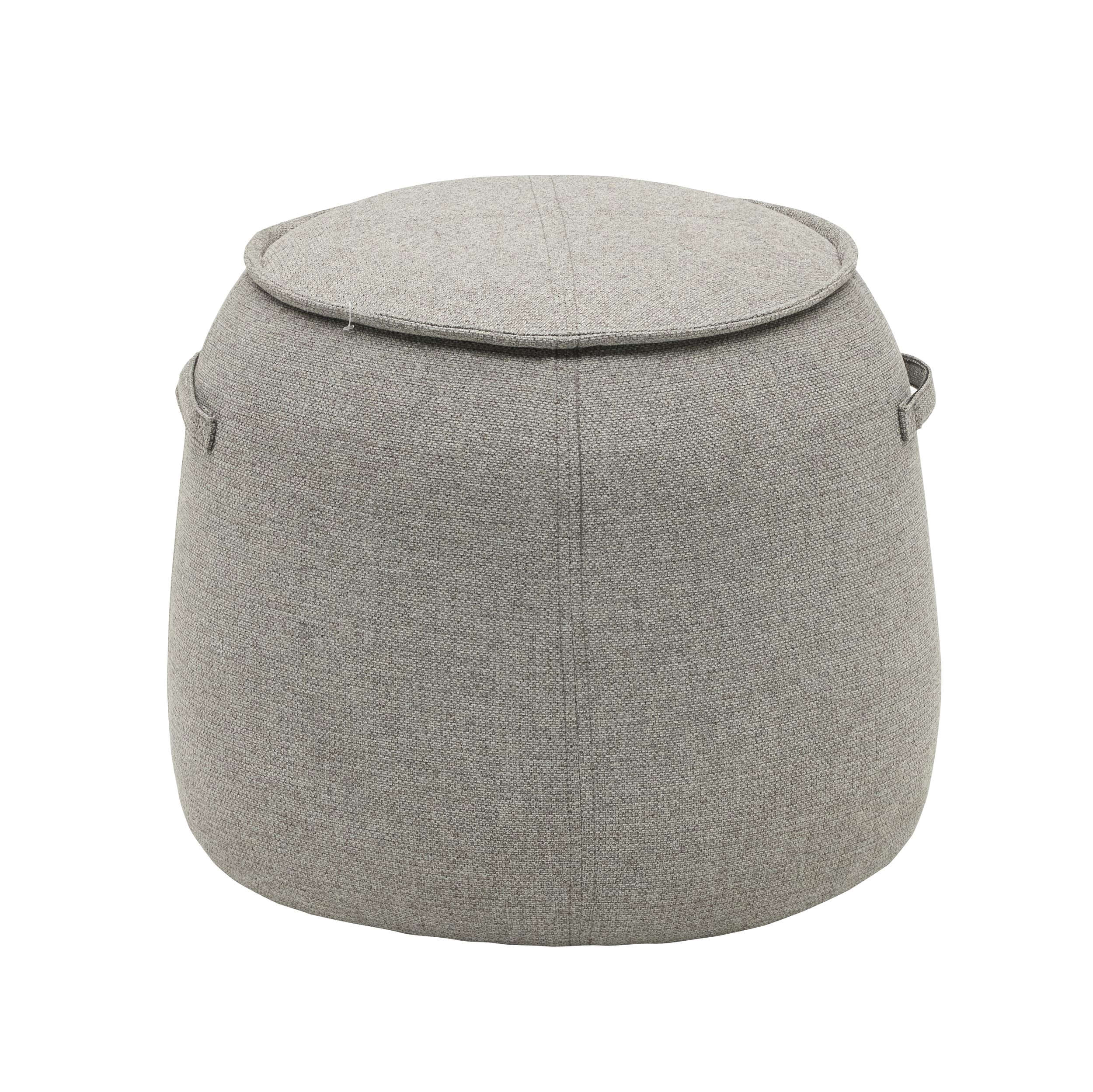 Hocker Vesuv Stoffbezug grau 40x50x40cm
