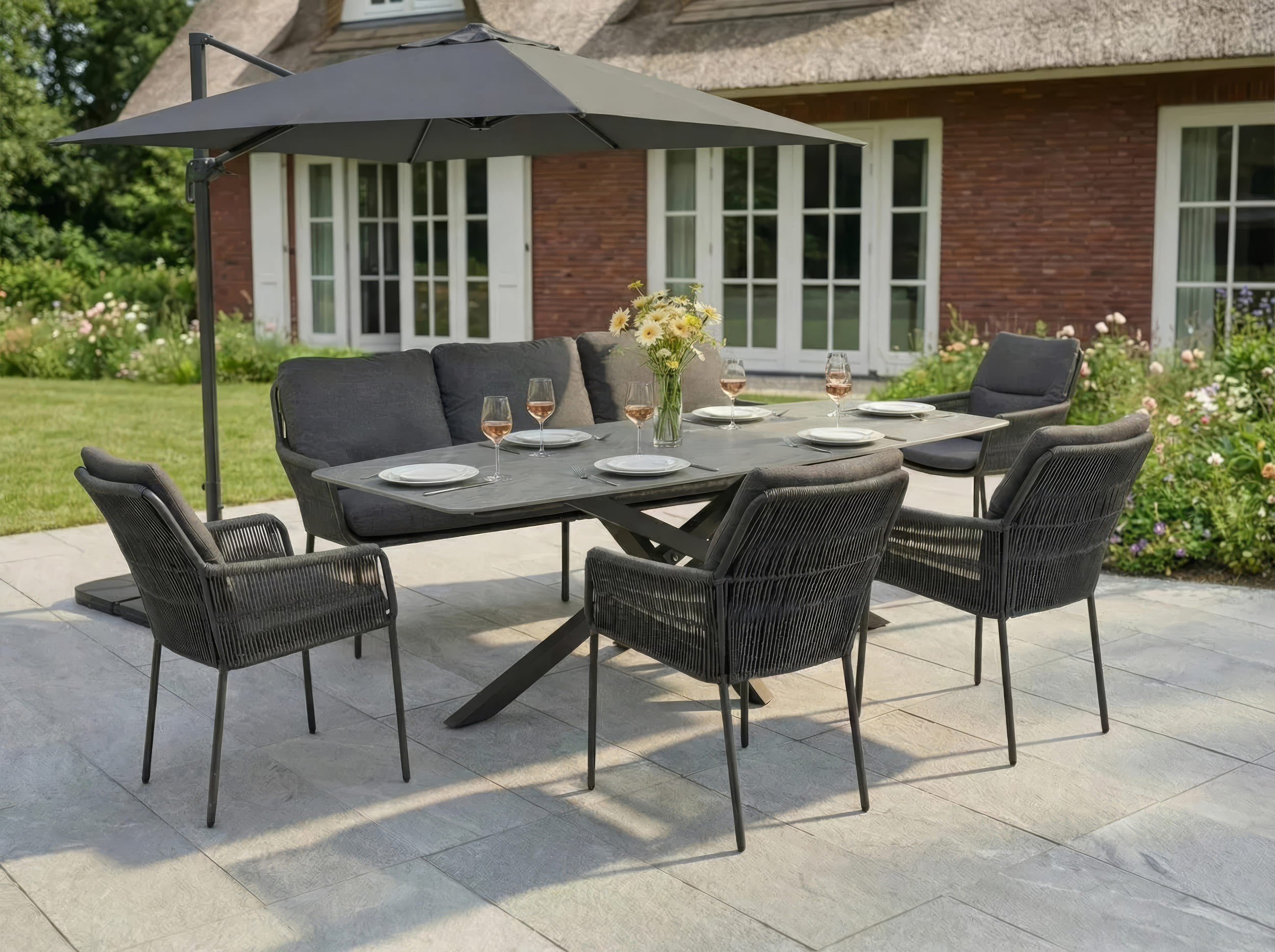 Esstisch  "Como" Spider-Gestell 220