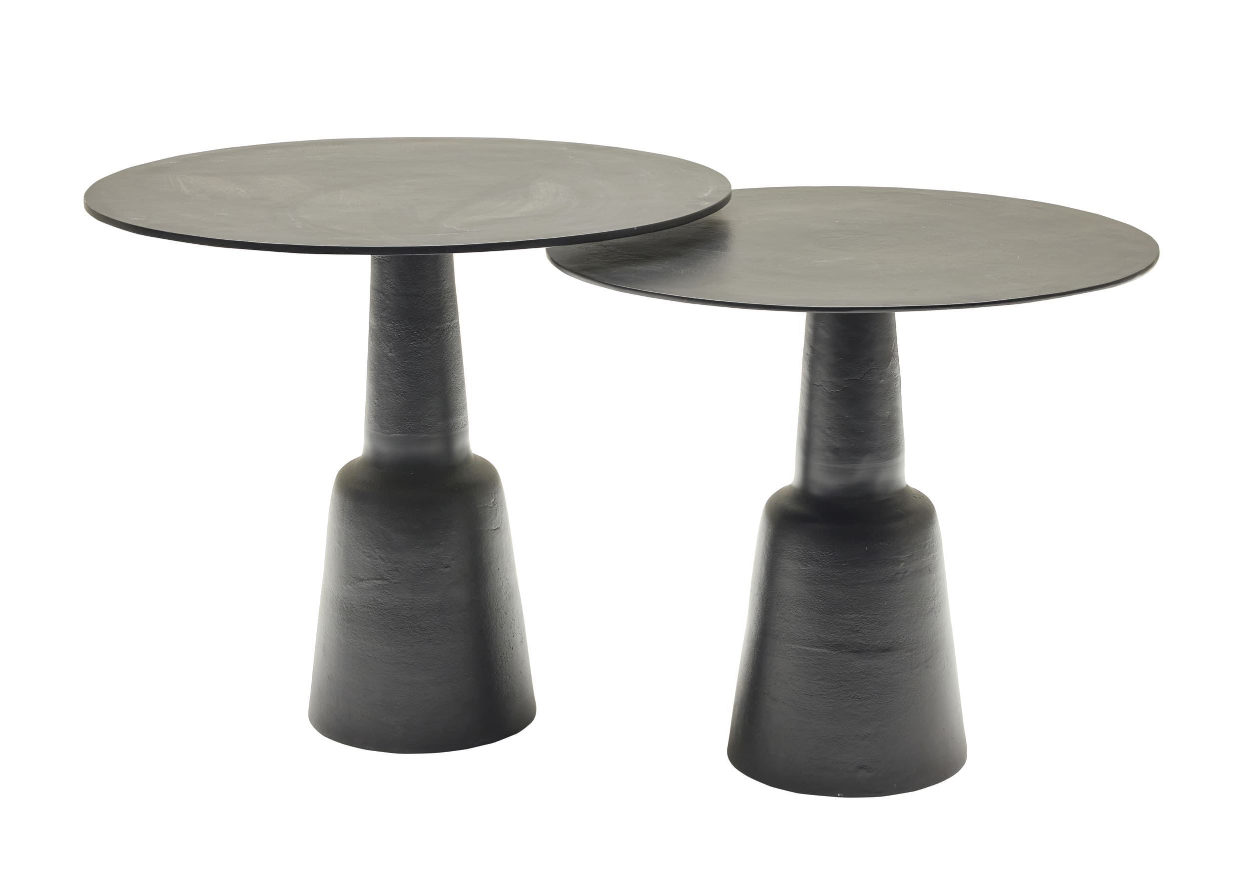 Warenträgertisch Säulenfuß Alu schwarz 82x82x73cm