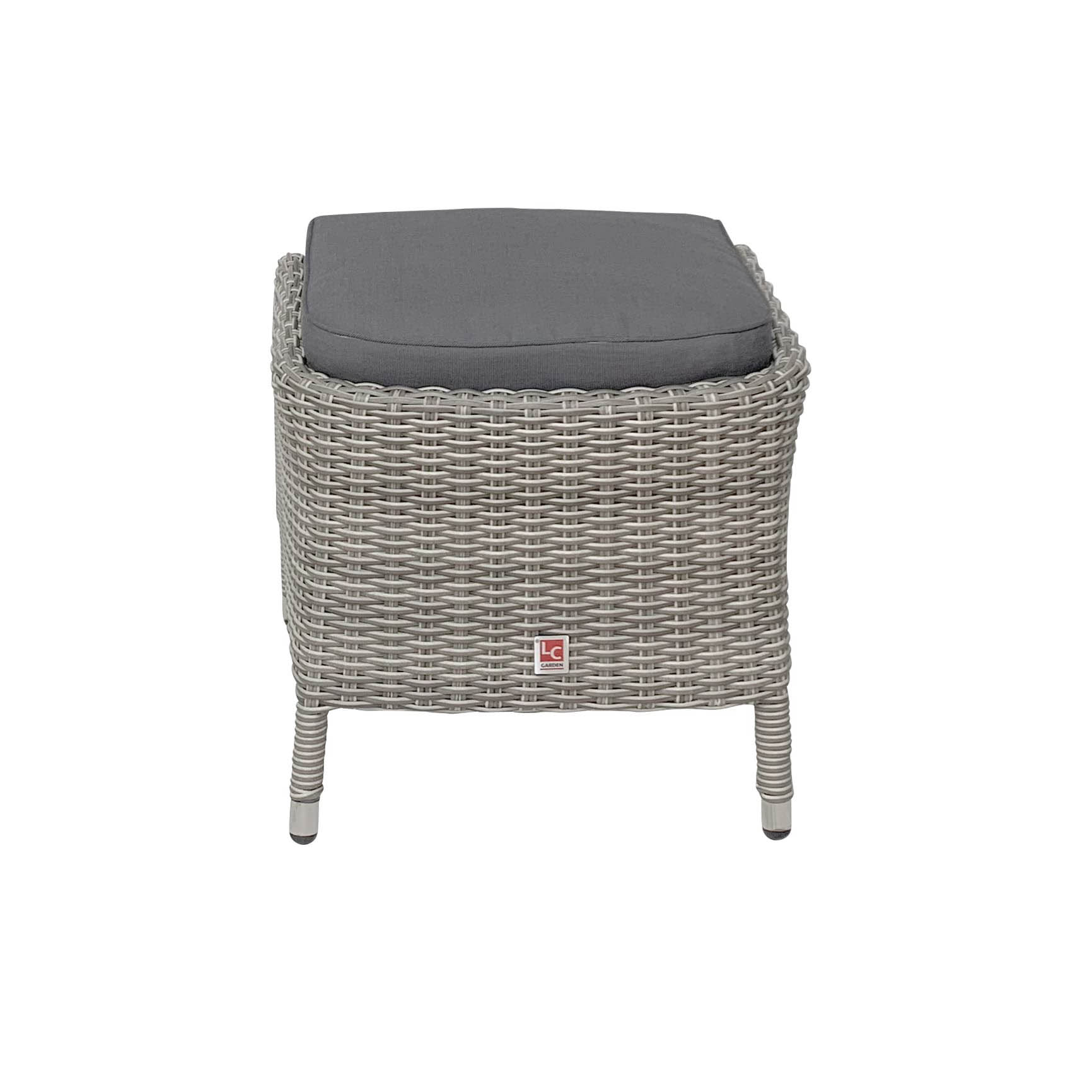 Dining Hocker "Bilbao" d. grau, inkl. Kissen