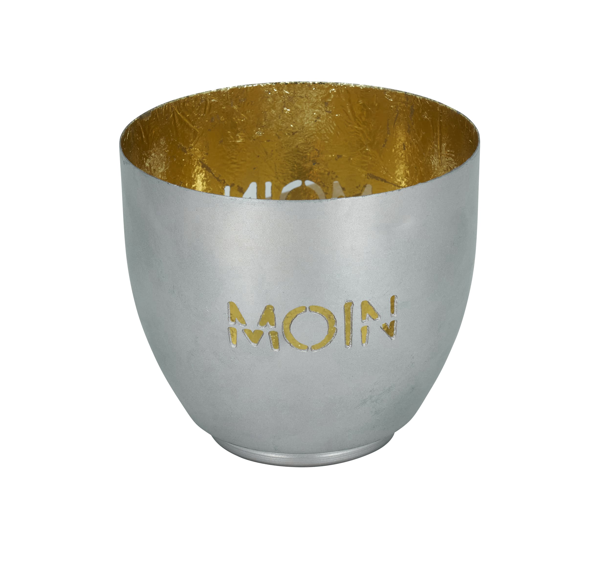 Votiv Bali MOIN painted champagne gold metallic D=10cm H=9cm