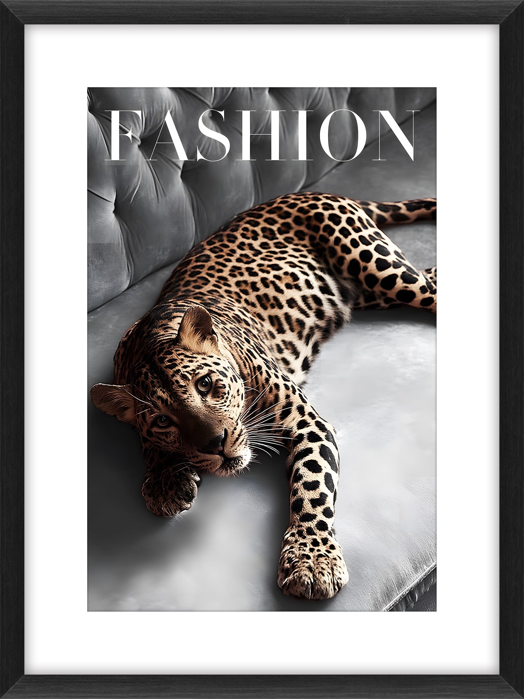 Bild Frame lying Leopard 60x80cm