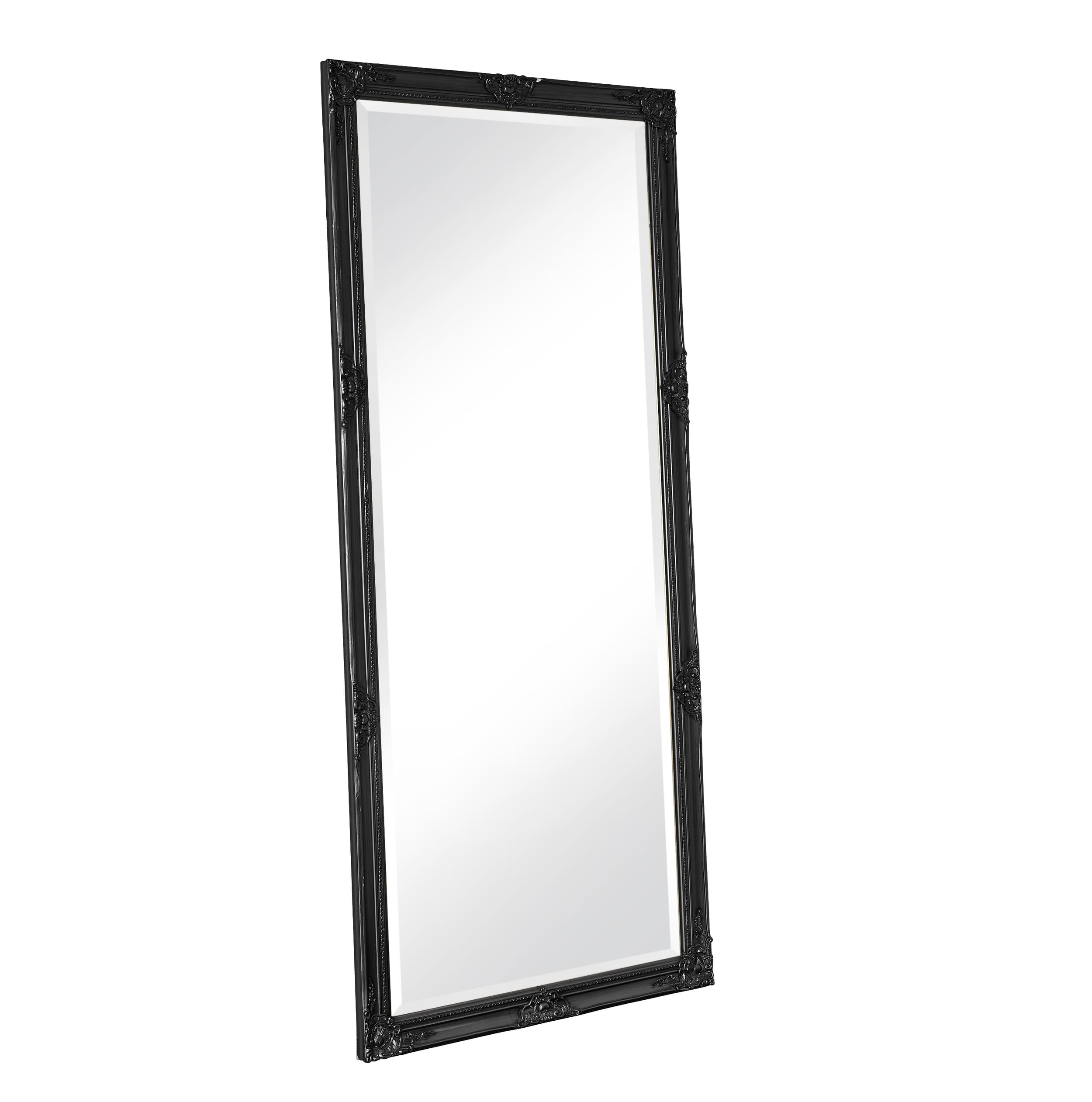 Wandspiegel Holzrahmen schwarz 100x200cm