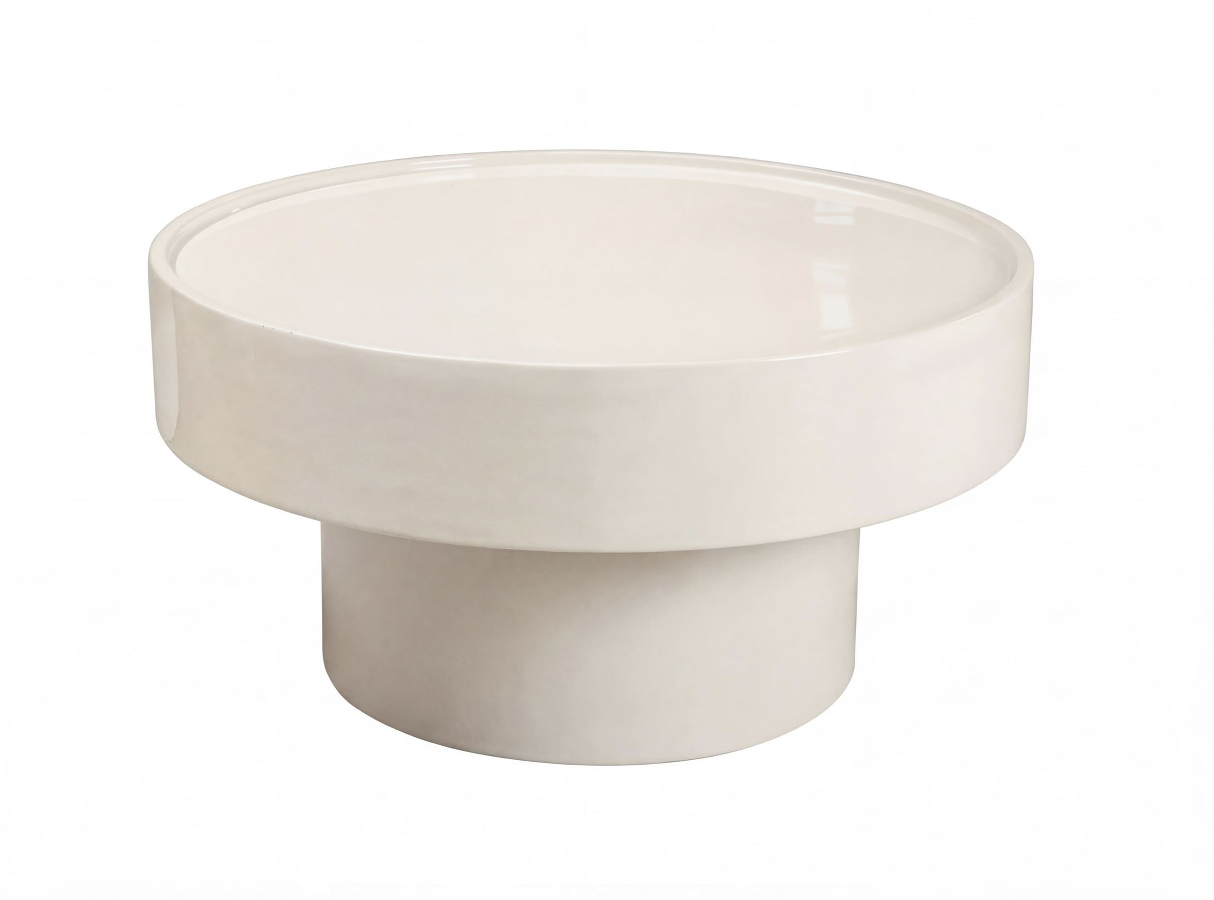 Couchtisch Eisen emailiert weiß 60x60x36cm