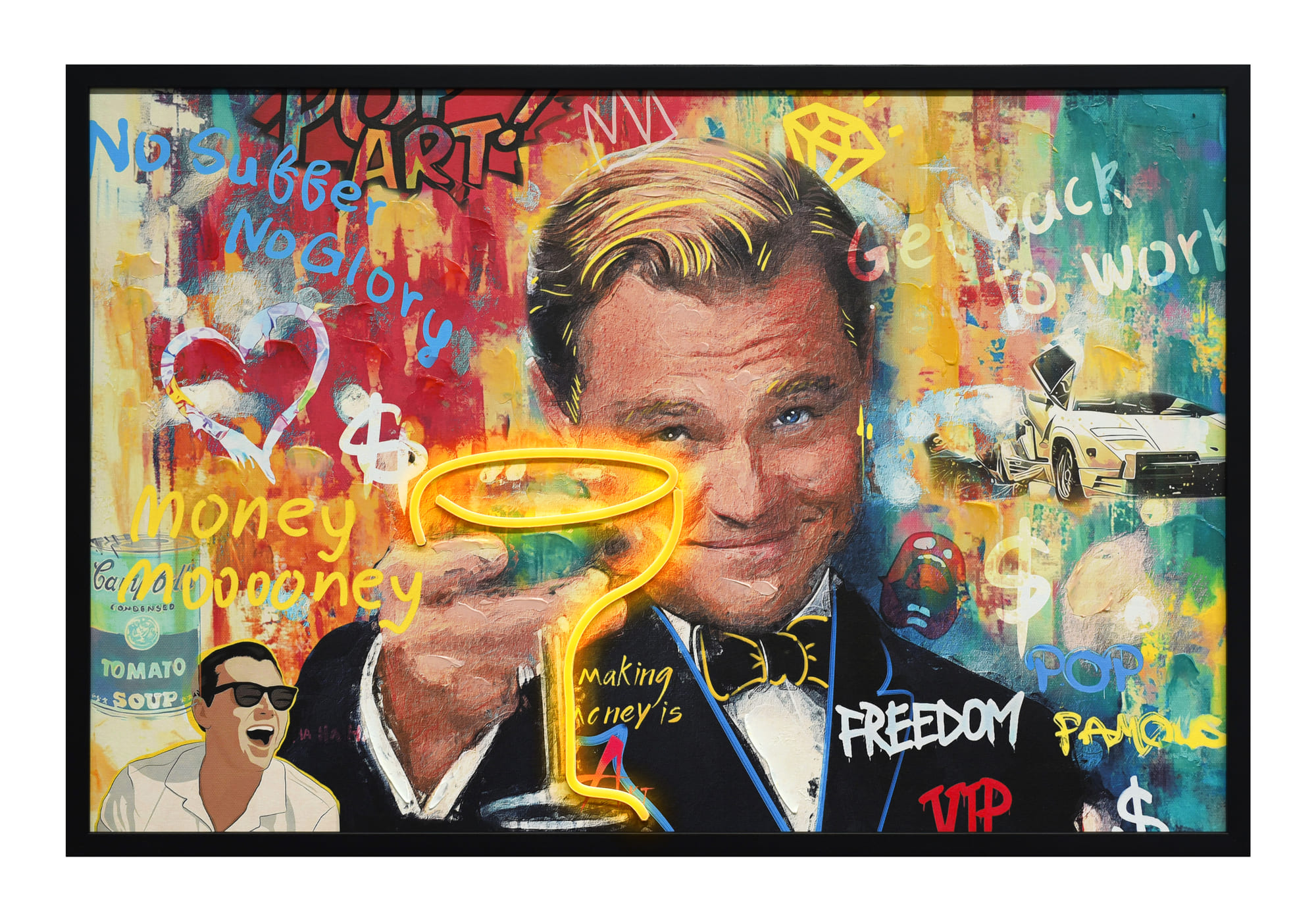 Bild LED Leo 90x60cm