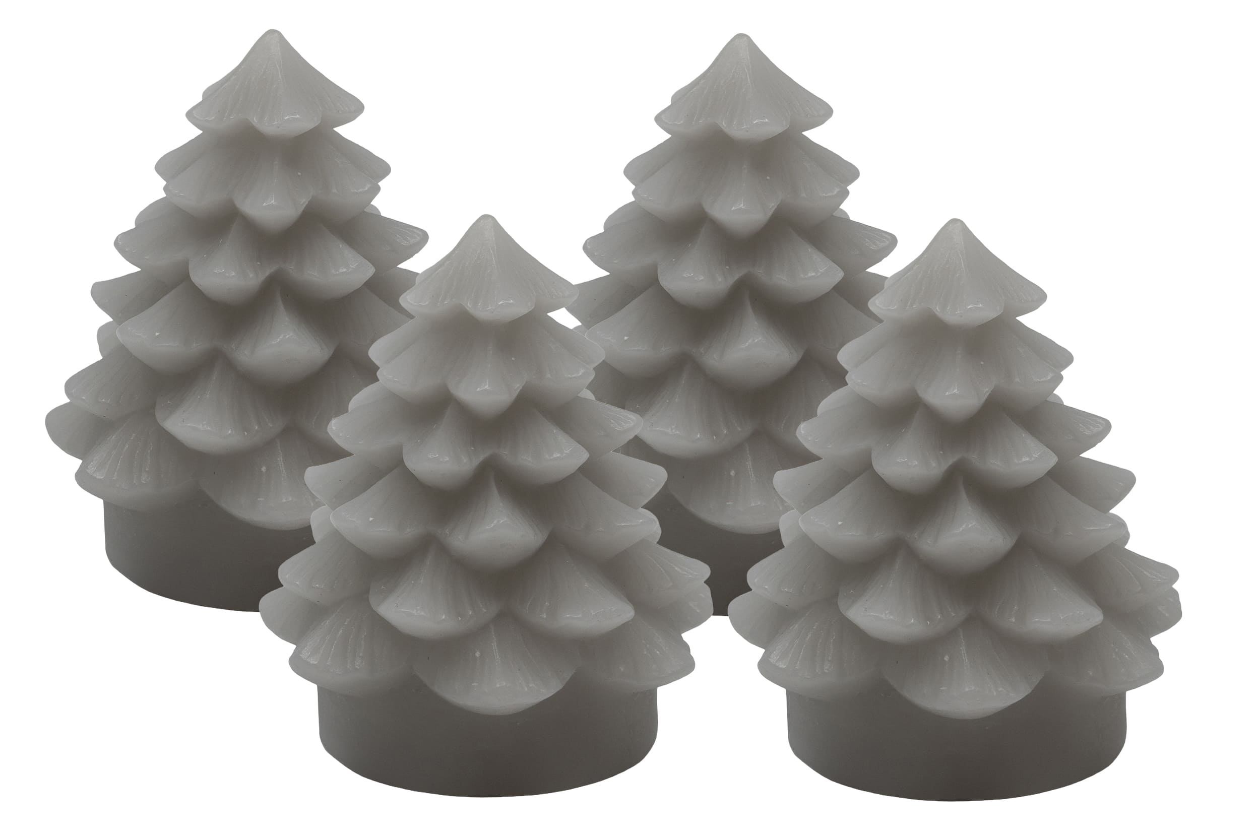 mini Tannenbaumkerze 4S innenleuch grey