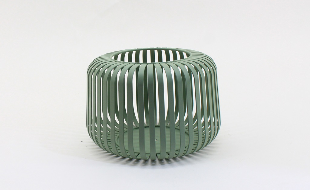 Metalllaterne "Novaro" grün, Größe S