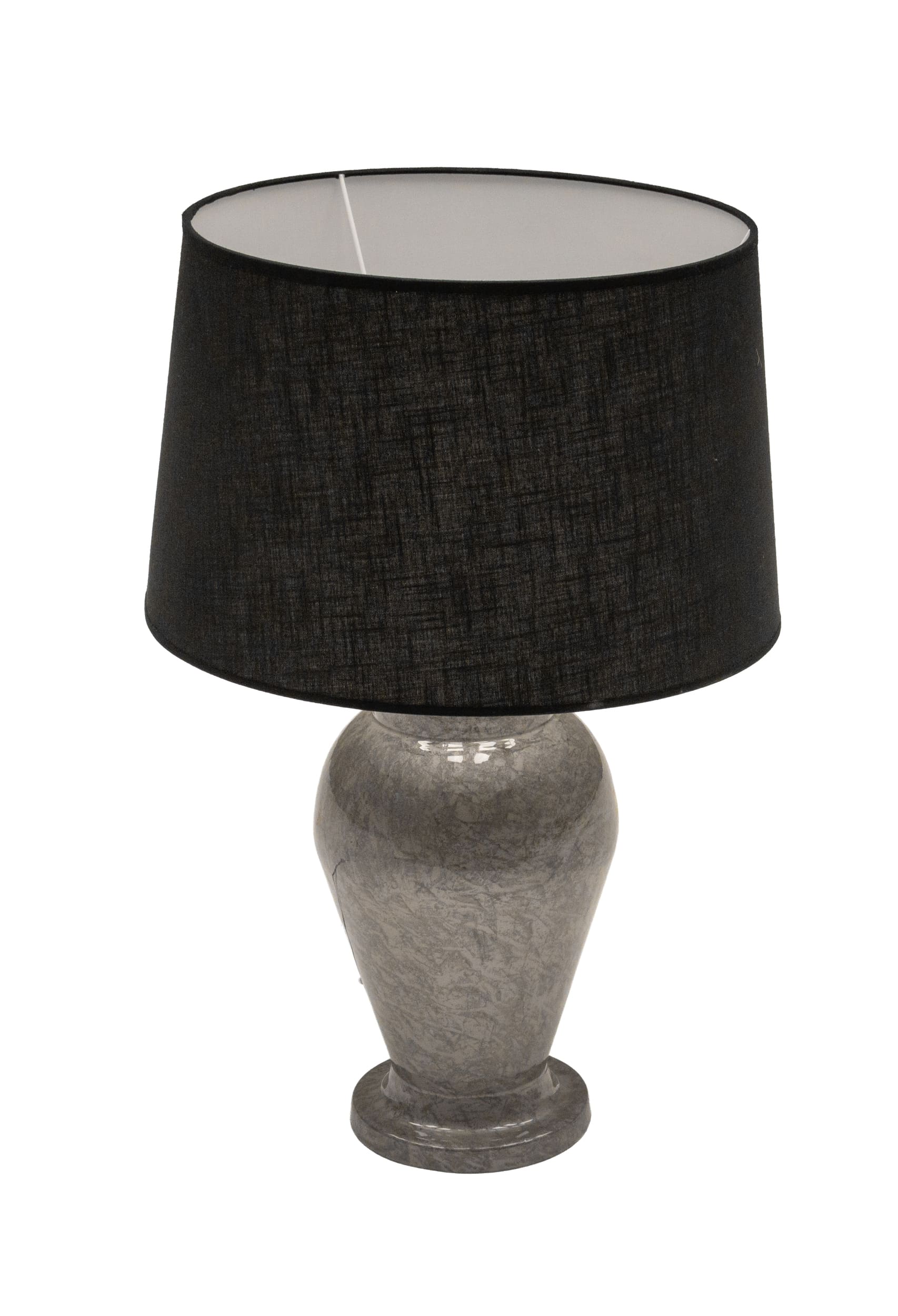 Lampenfuß Eisen mittelgrau uni 19x19x44cm