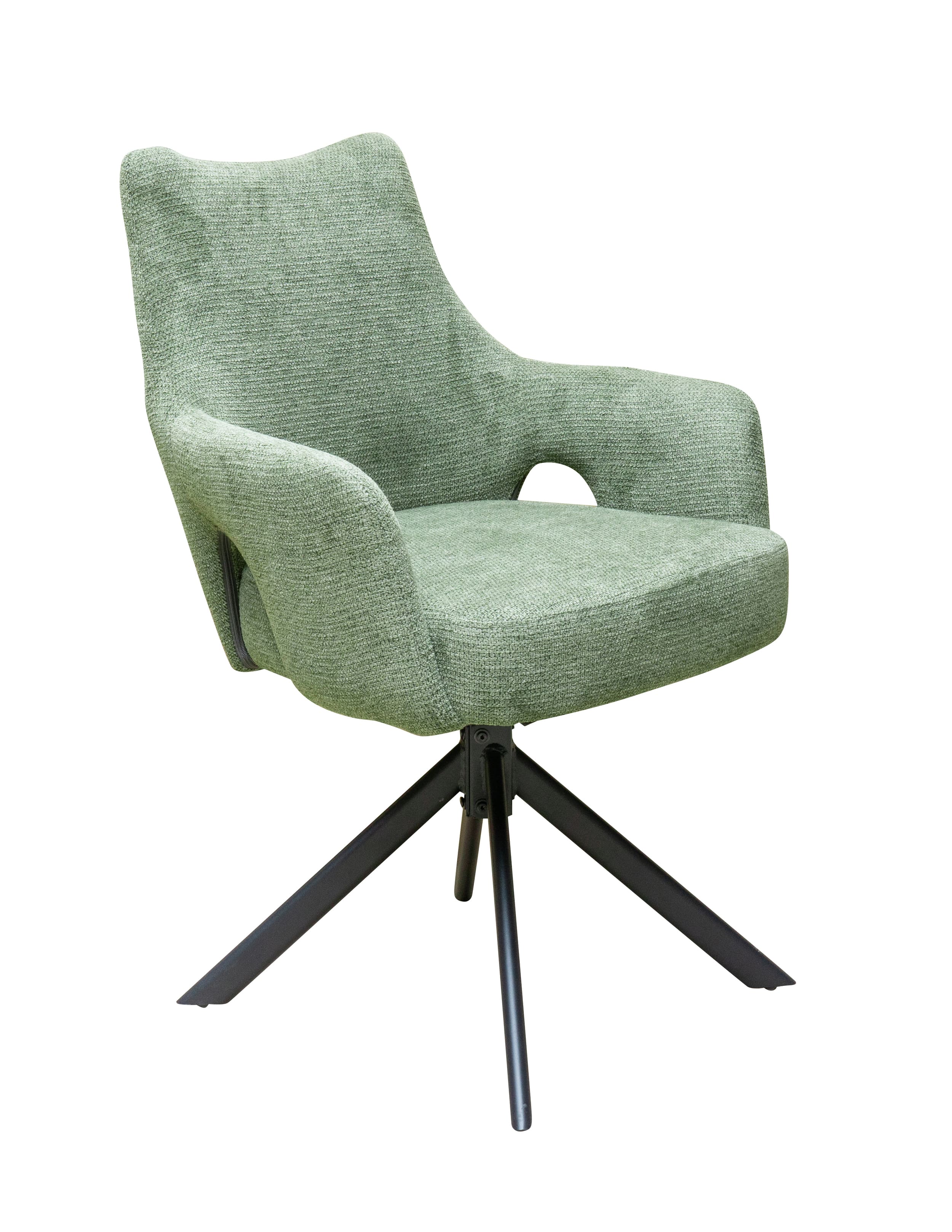 Drehstuhl Livrono Webstoff grün 62x60x85cm Drehstuhl Livrono Webstoff grün 62x60x85cm