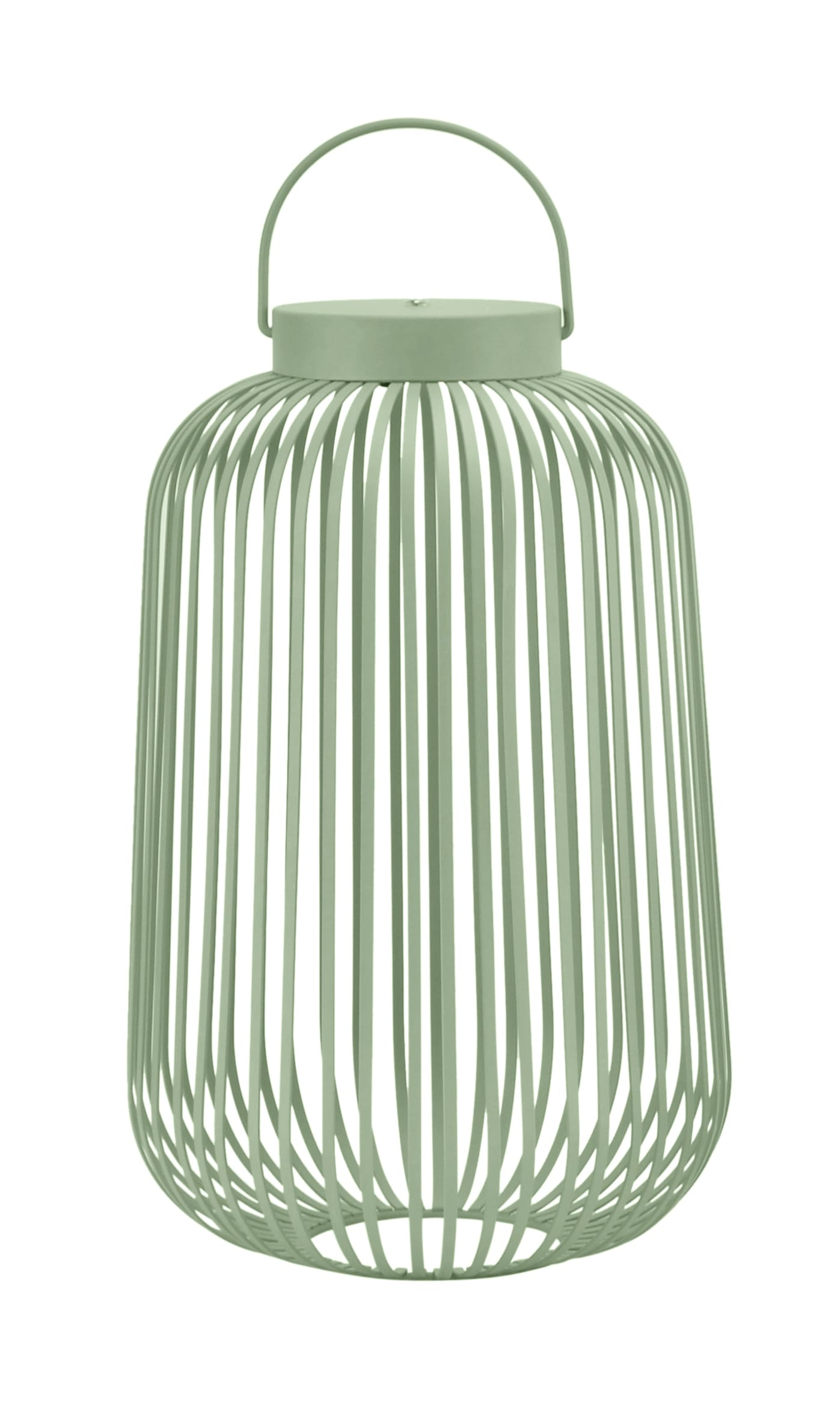 LED Metalllaterne Lunaro grün H=60cm