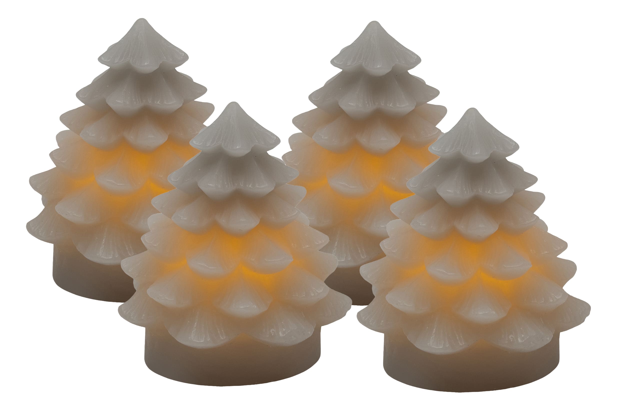 mini Tannenbaumkerze 4S innenleuch grey