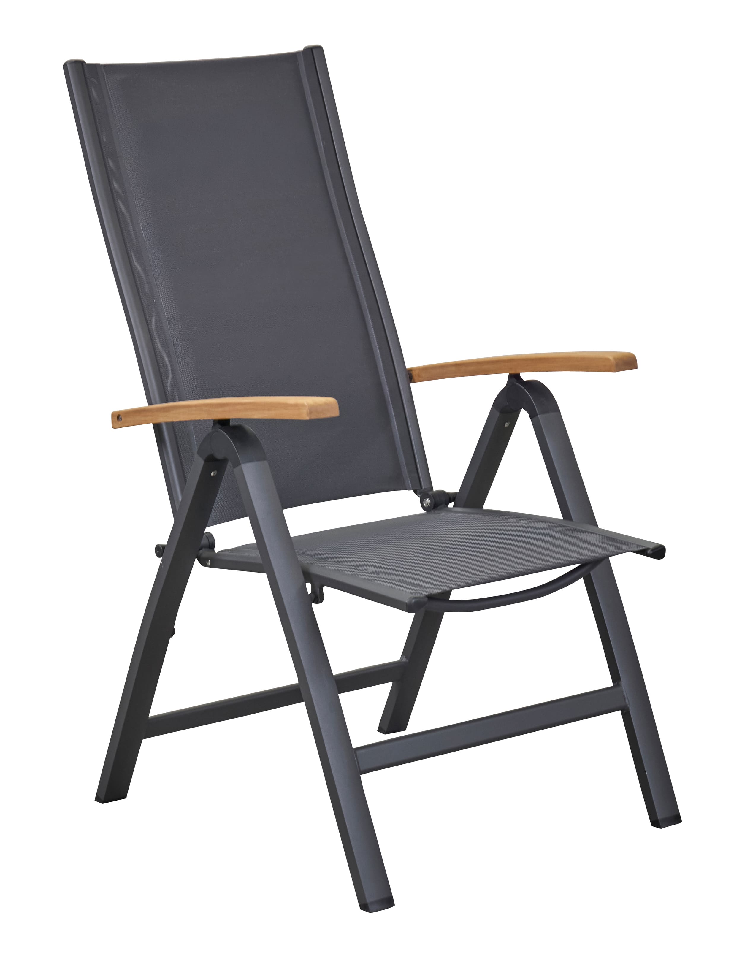 Klappsessel "Unicamo" Teak anthrazit