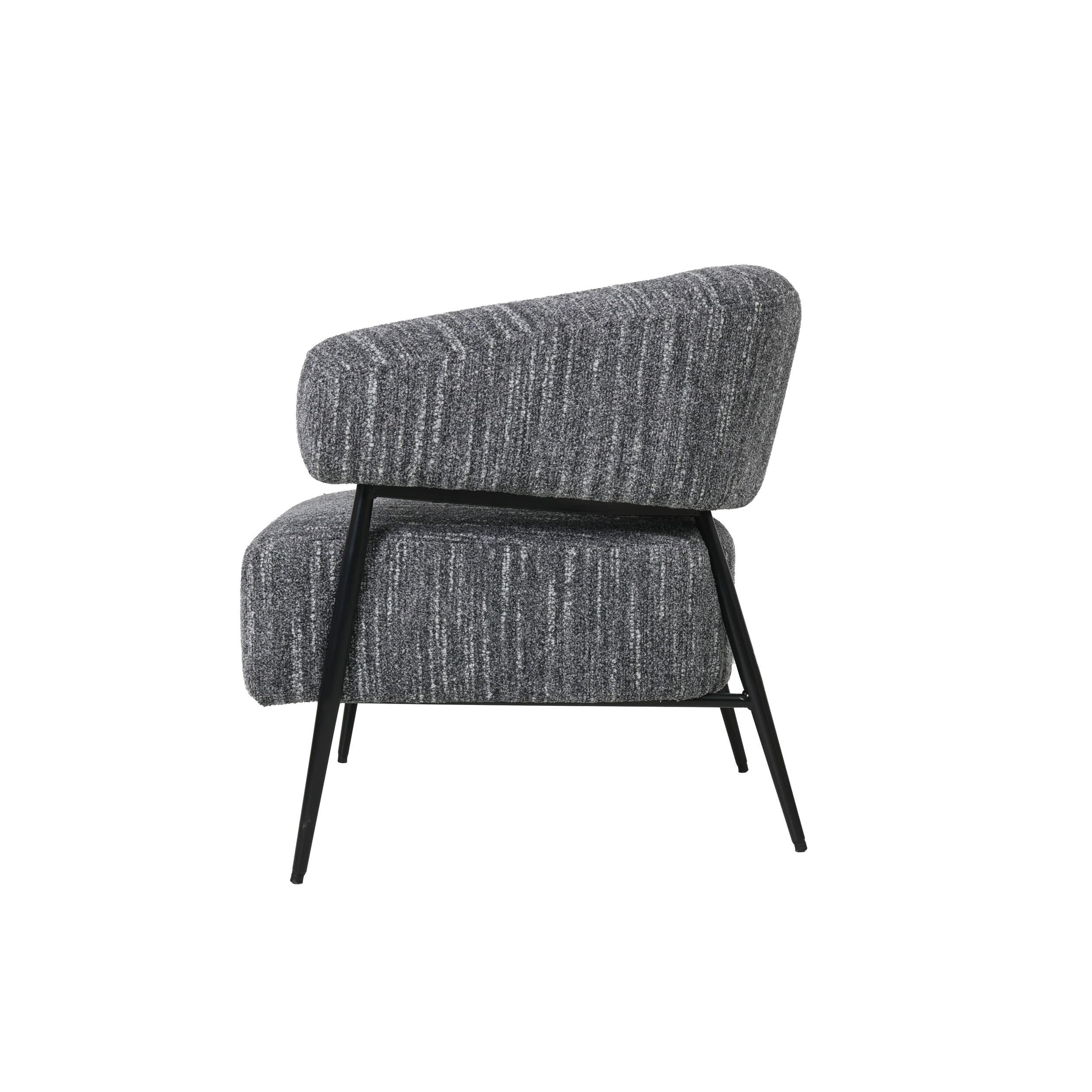 Sessel Soho Bezug Webstoff grau meliert