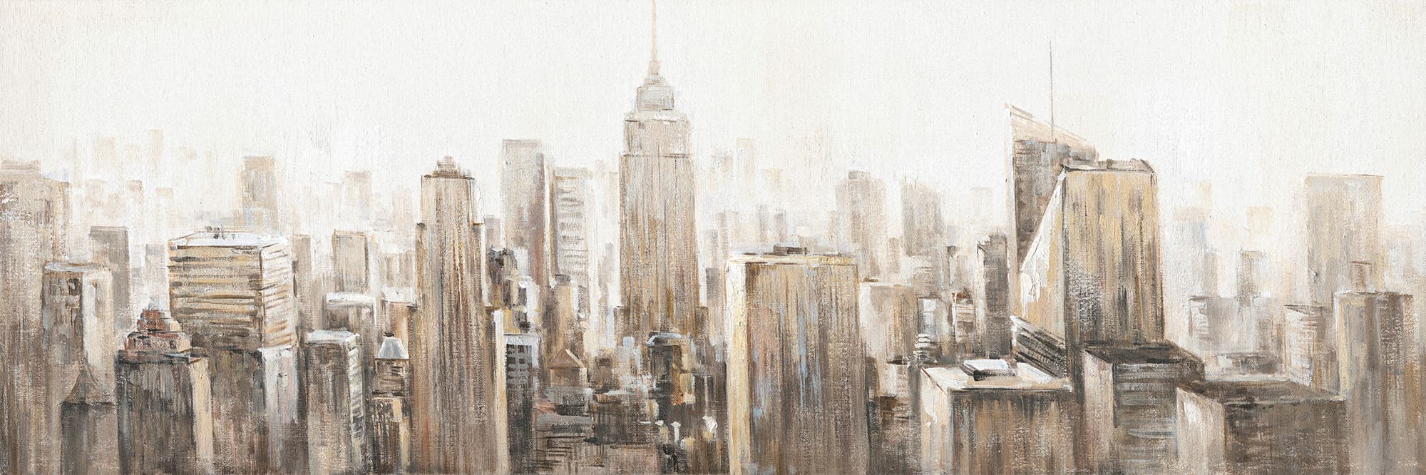 Ölbild New Yorker Skyline 150x50cm