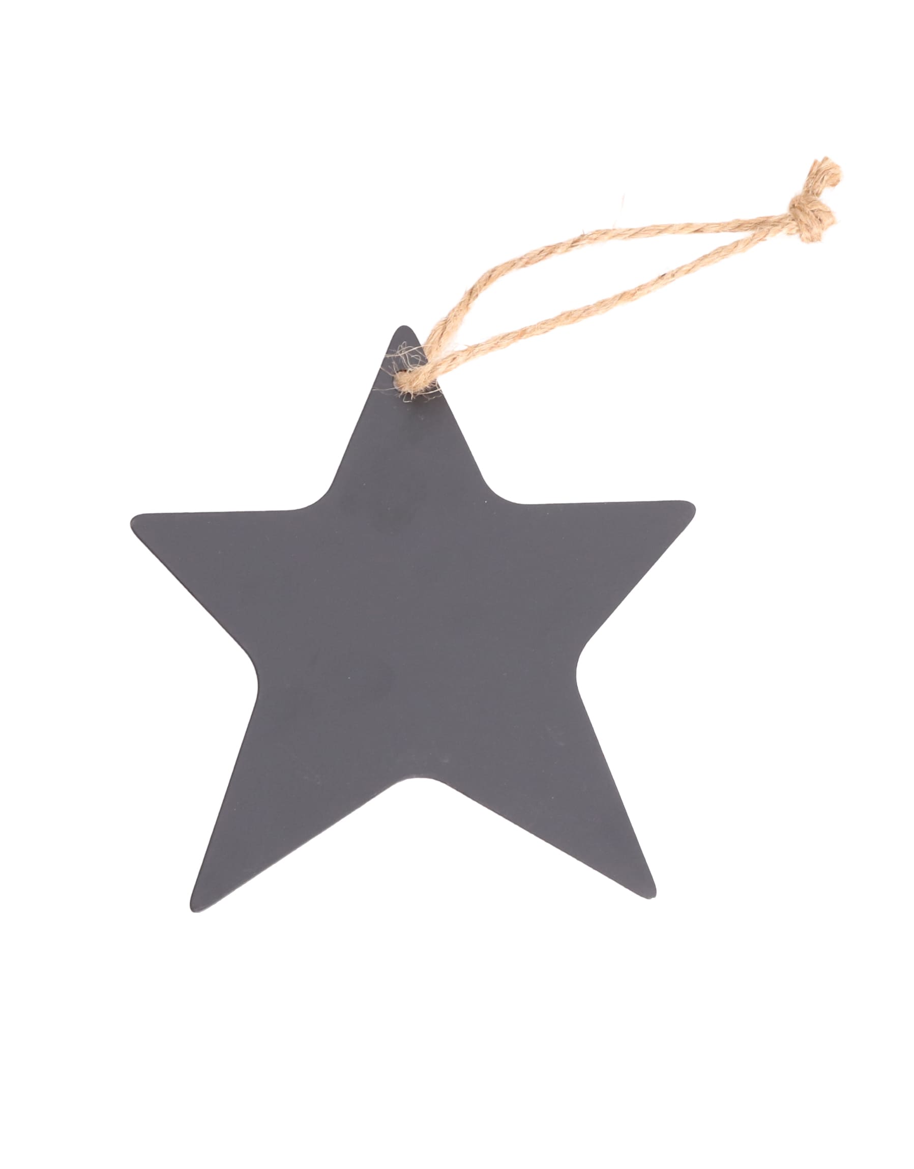 Anhänger sternform schwarz 14x1x15