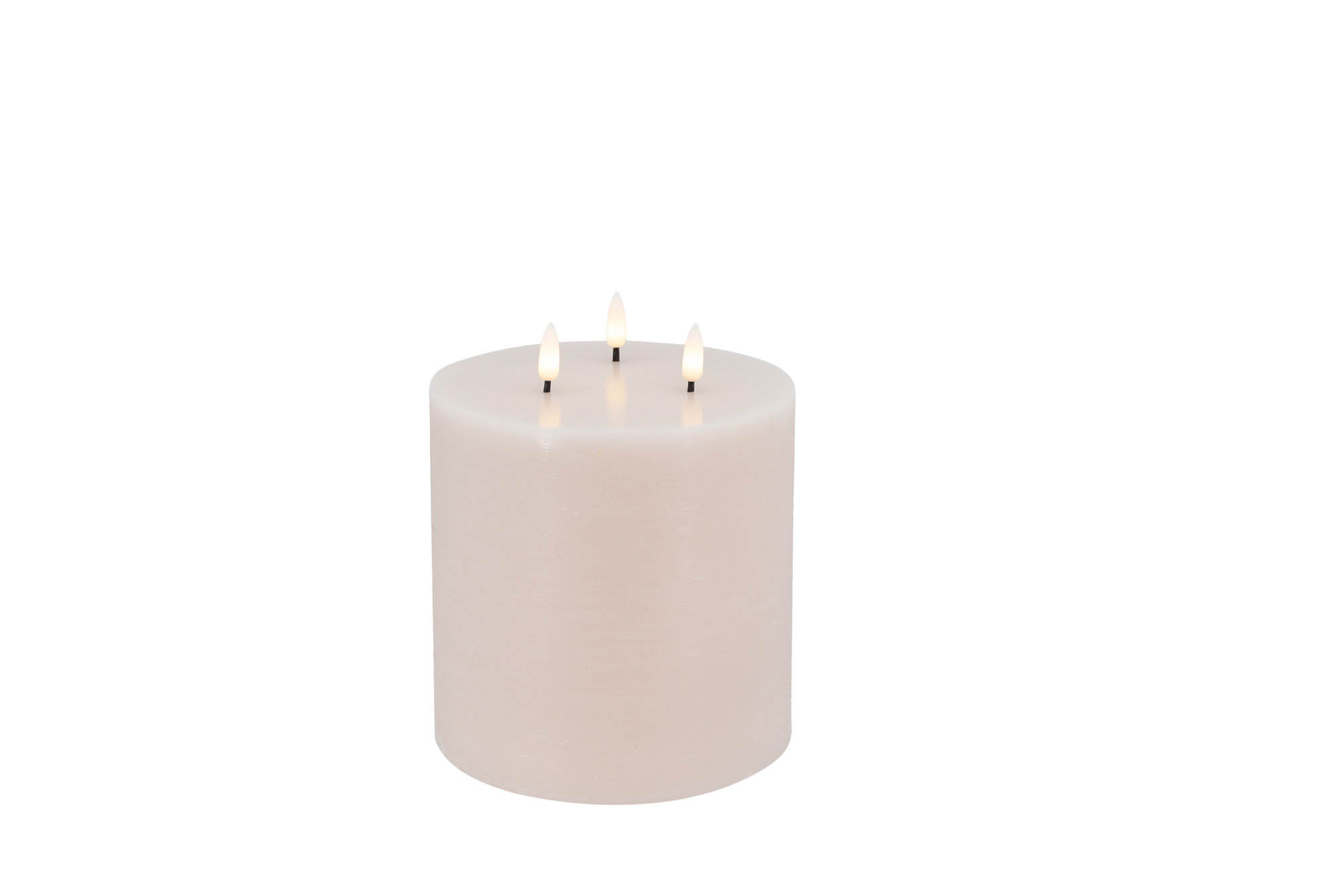 LED 3-Docht-Kerze summer pink 15x15