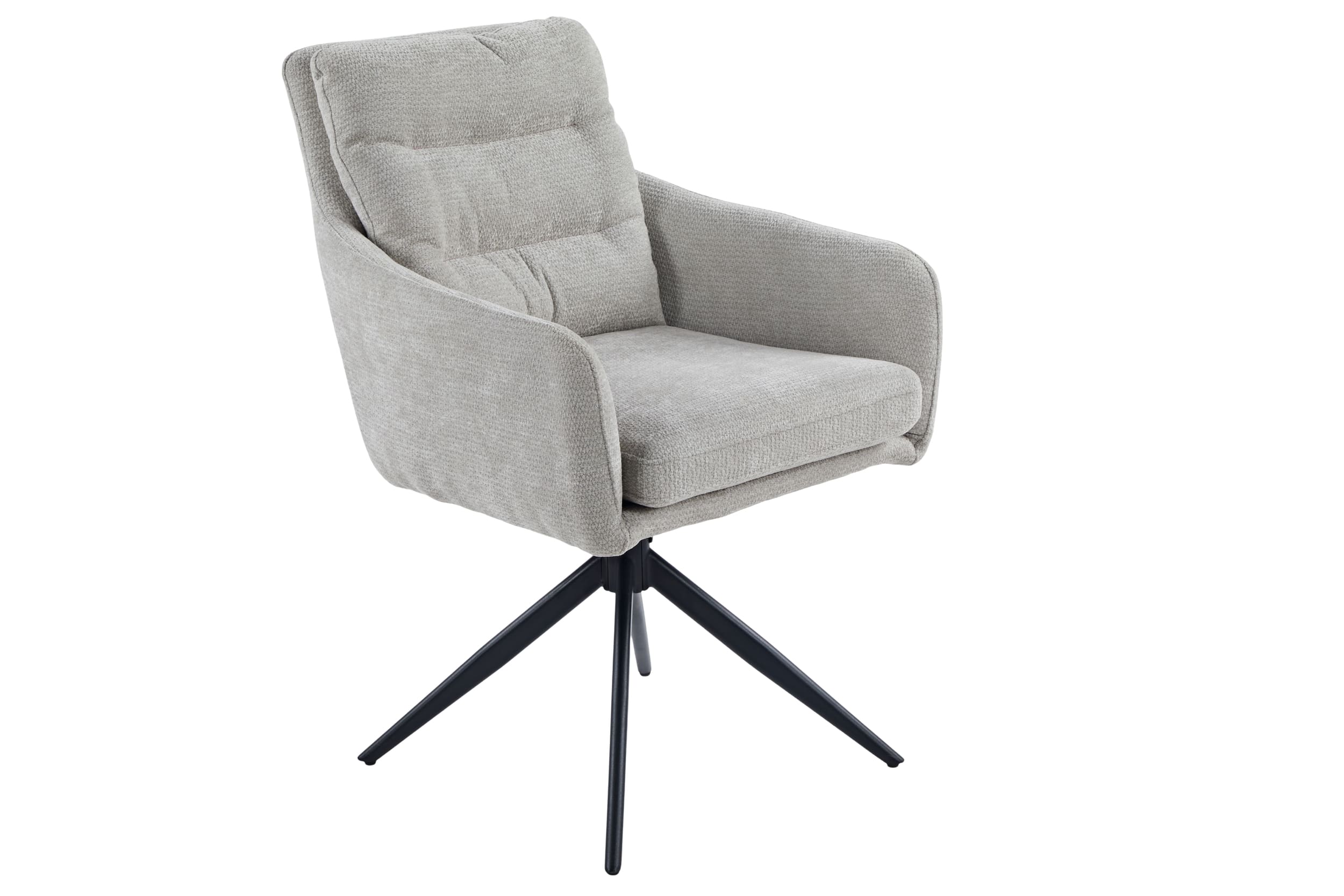 Drehstuhl Fargo Bezug Webstoff hellgrau