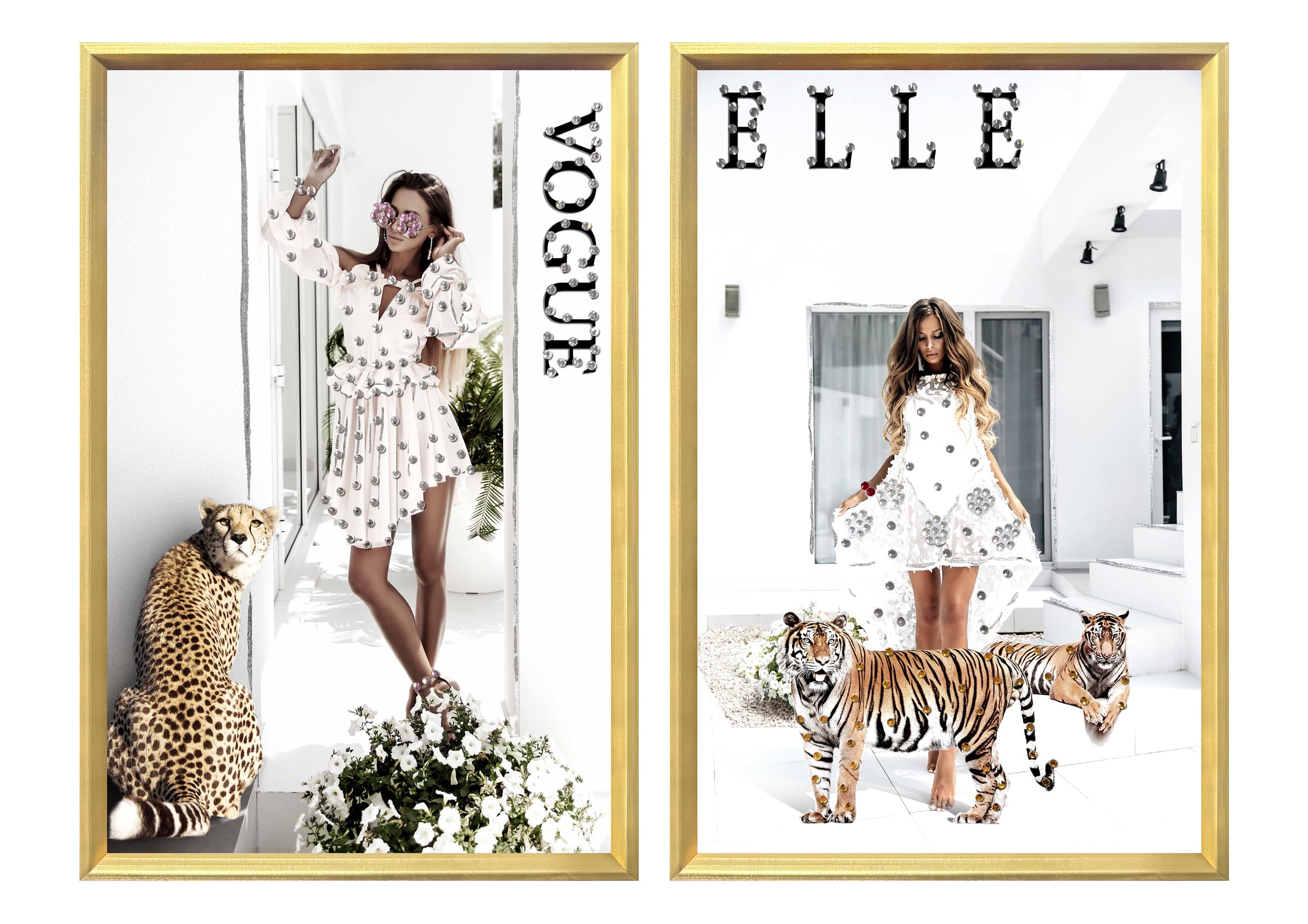 Set Vogue und Elle  20x30cm