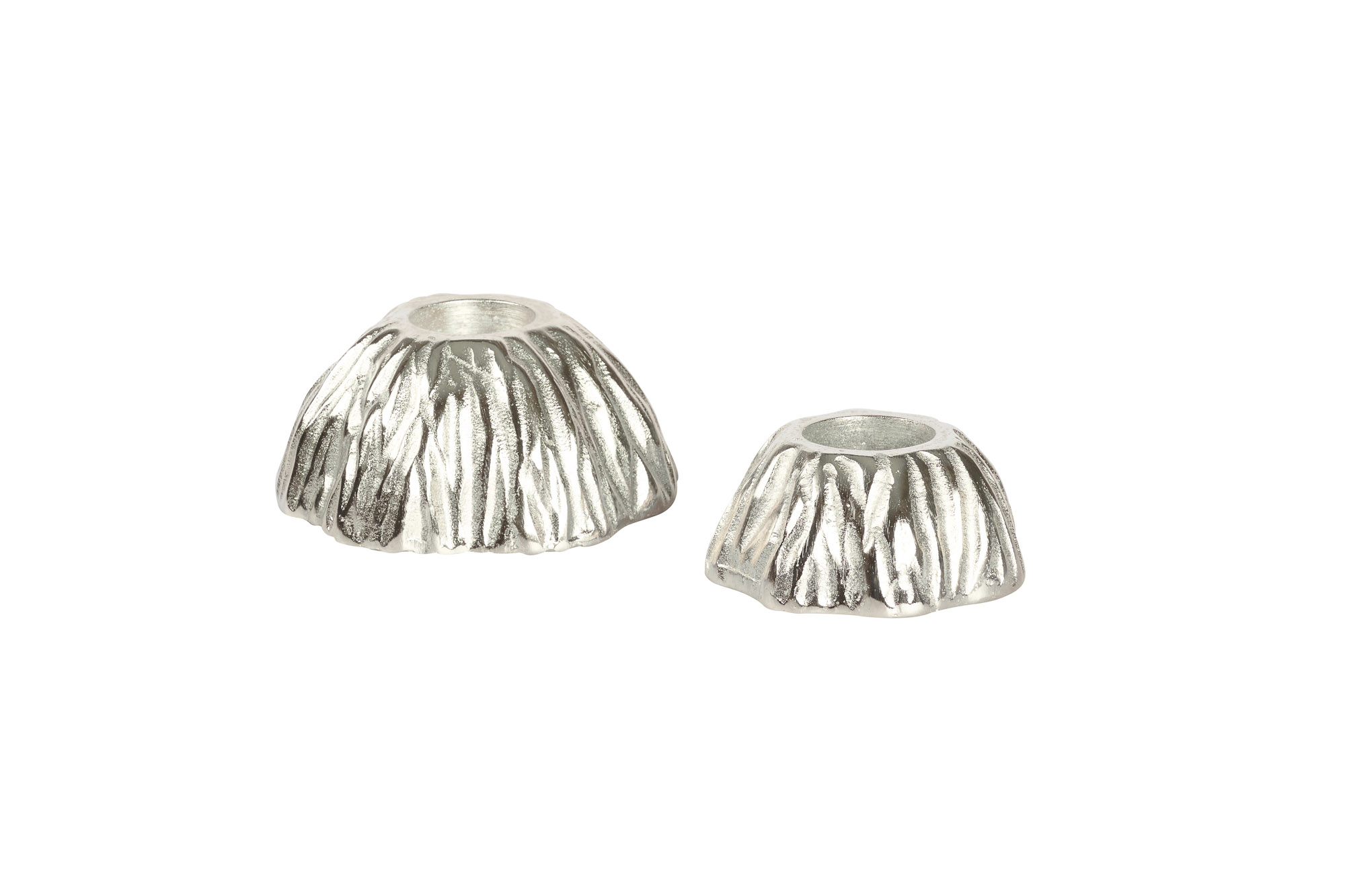 Kerzenhalter Alu Nickel 15x15x7cm