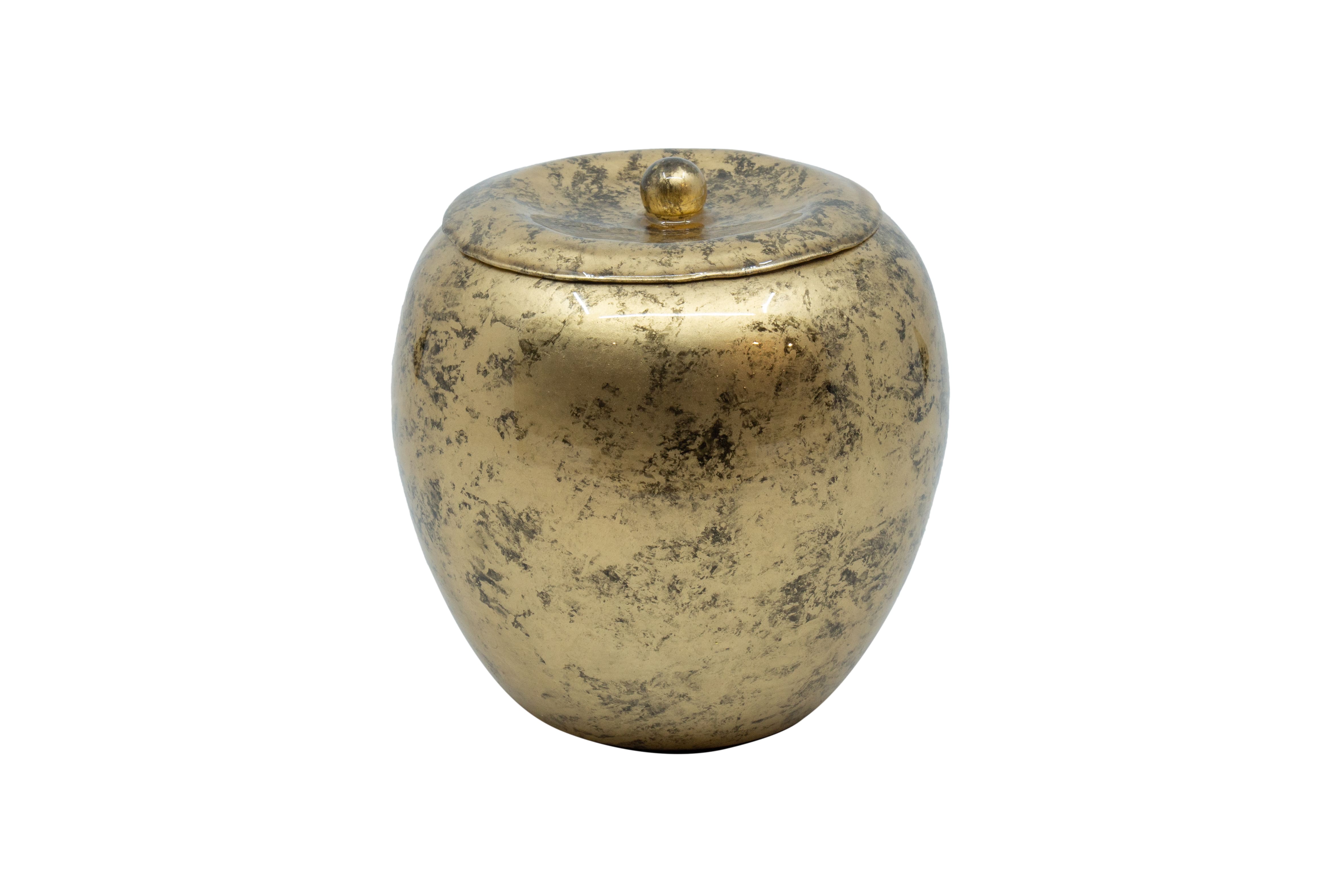 Dekodose Eisen gold uni 10x10x12cm