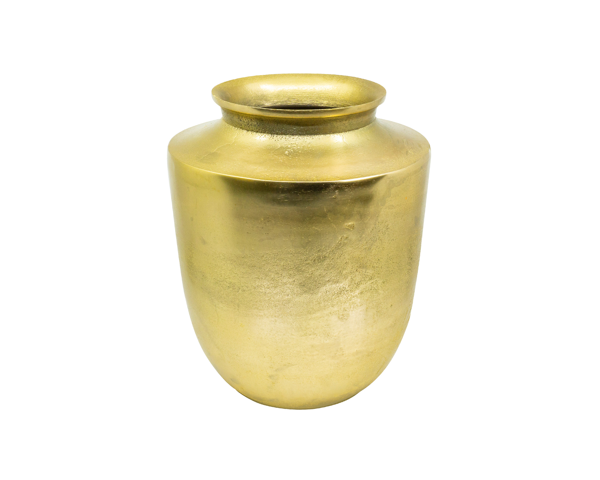 Vase oval Alu New gold 18x18x20cm
