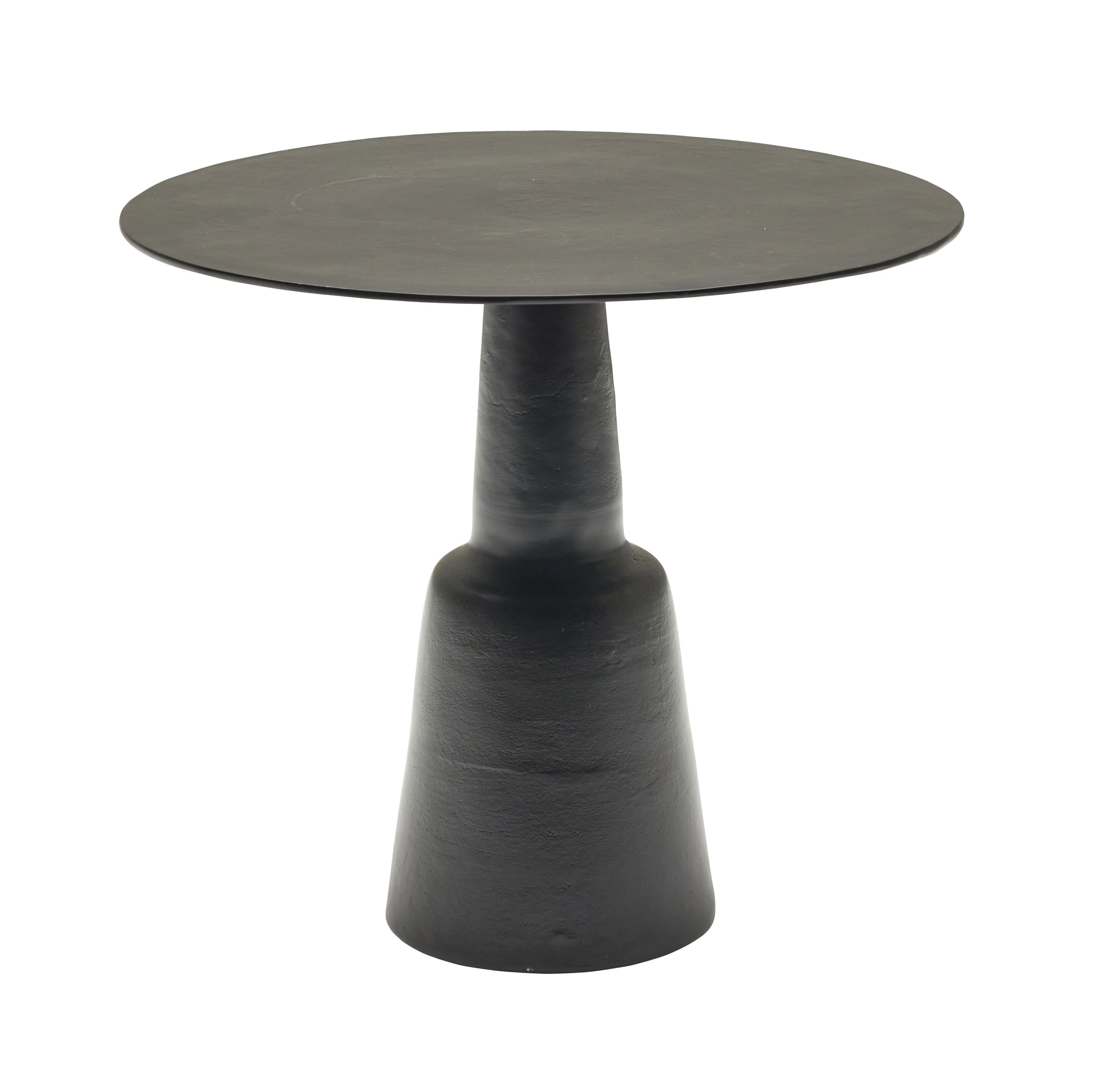 Warenträgertisch Säulenfuß Alu schwarz 82x82x73cm