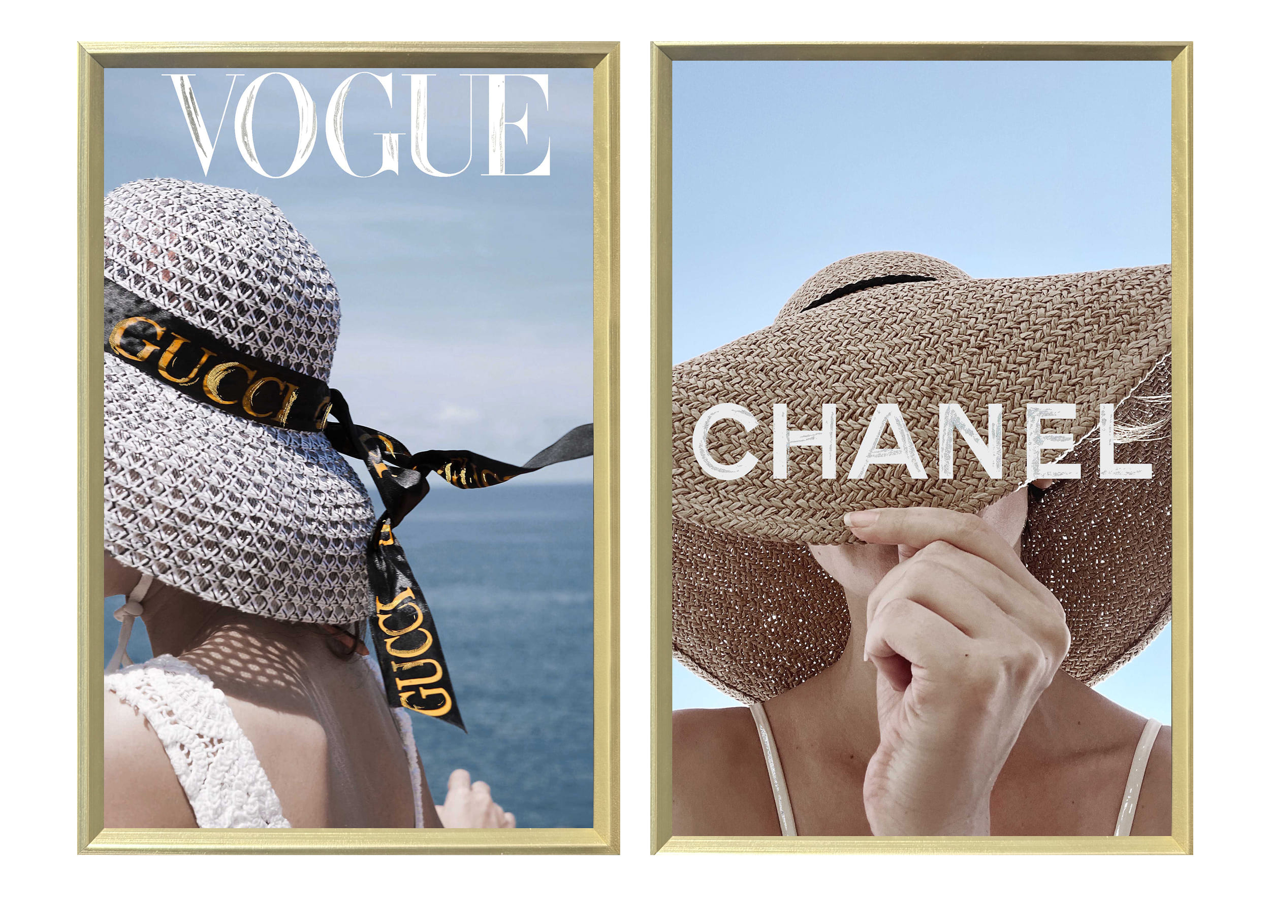 Set Hut Vogue und Chanel  20x30cm