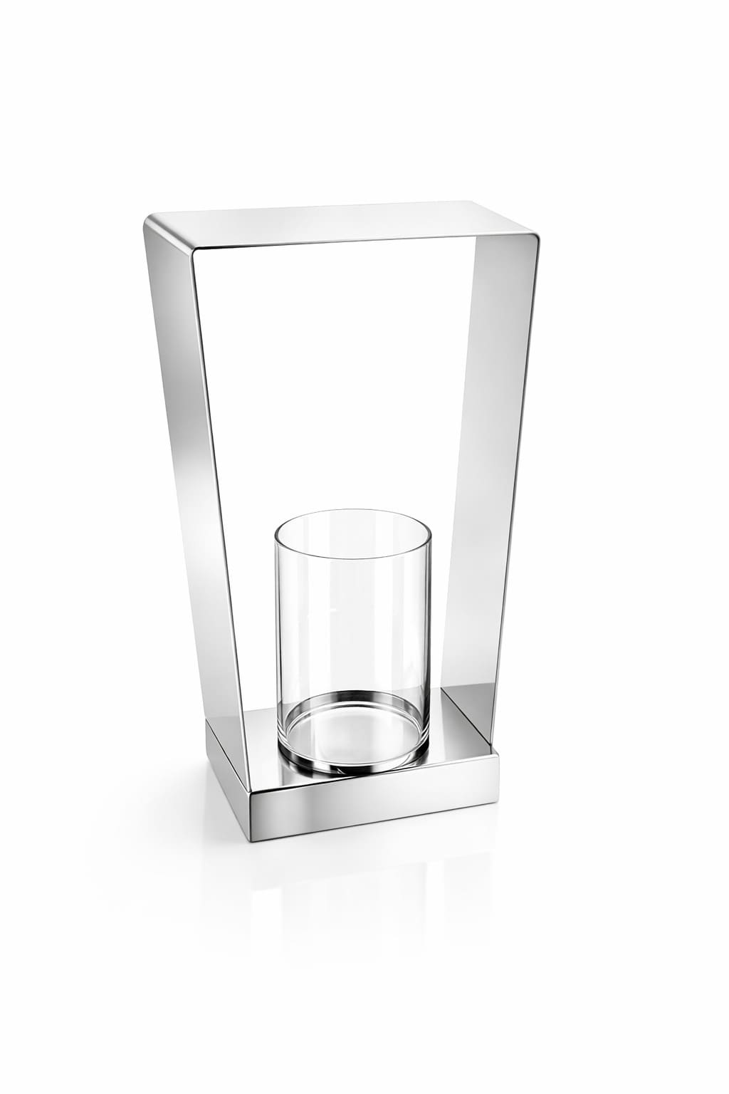 Kerzenhalter eckig ES silber matt H=35,5