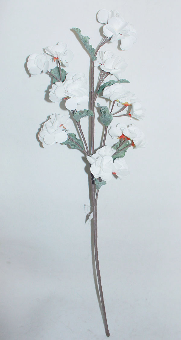 Kunstblume Blütenstrauch geöffnet rot GH5658