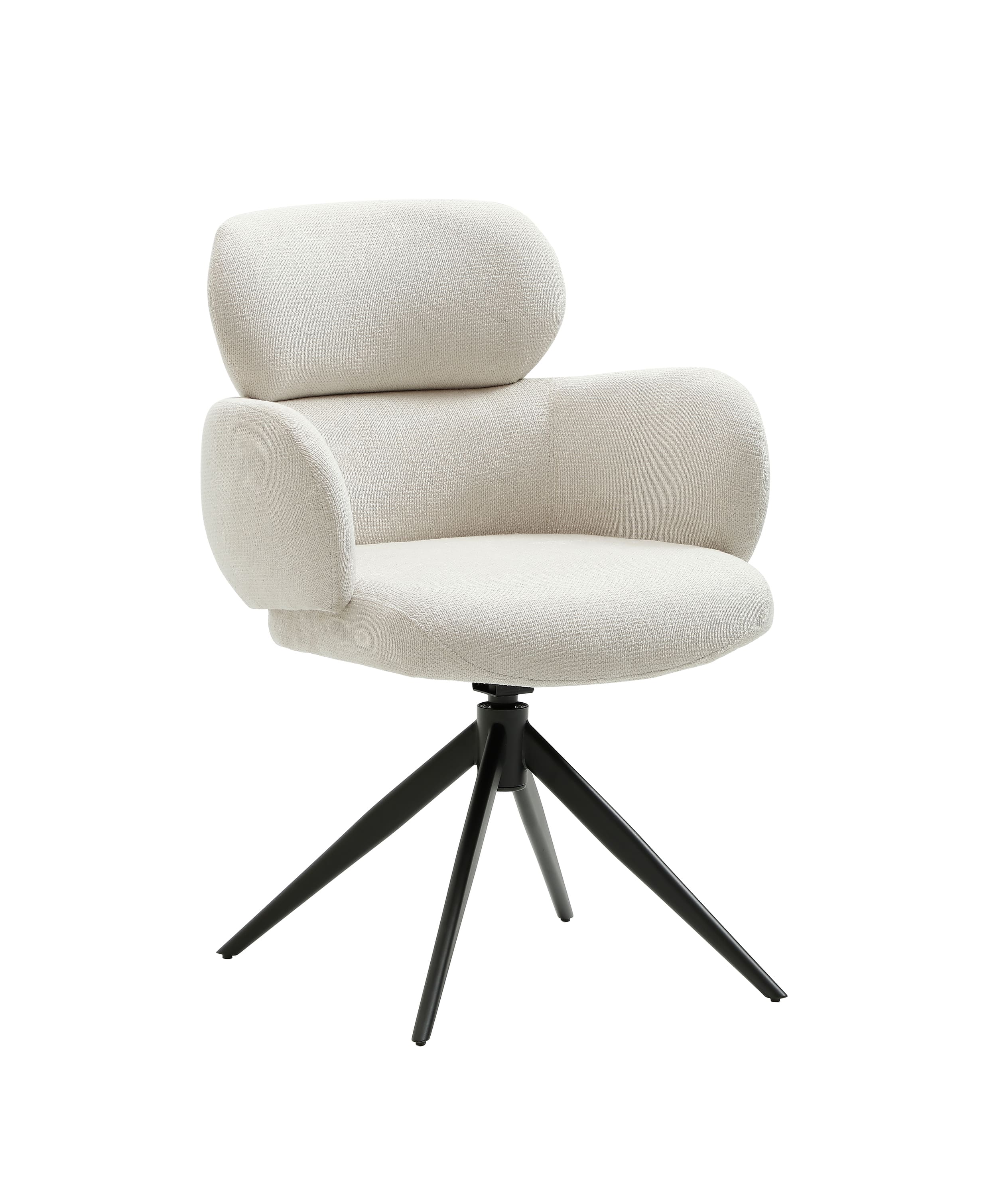 Drehstuhl Soma Webstoff creme 62x65x88cm