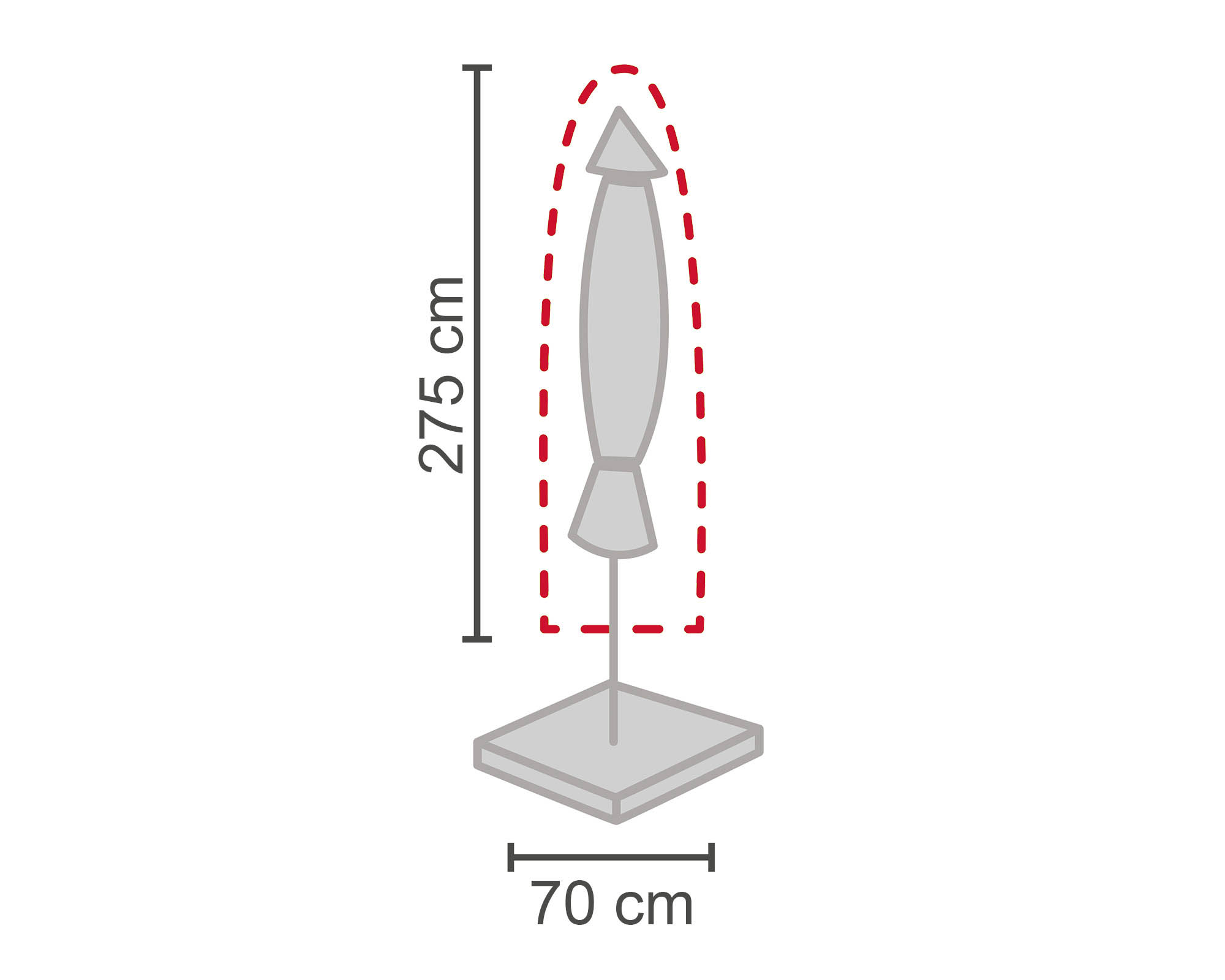 Schutzhülle Sonnenschirm XXL