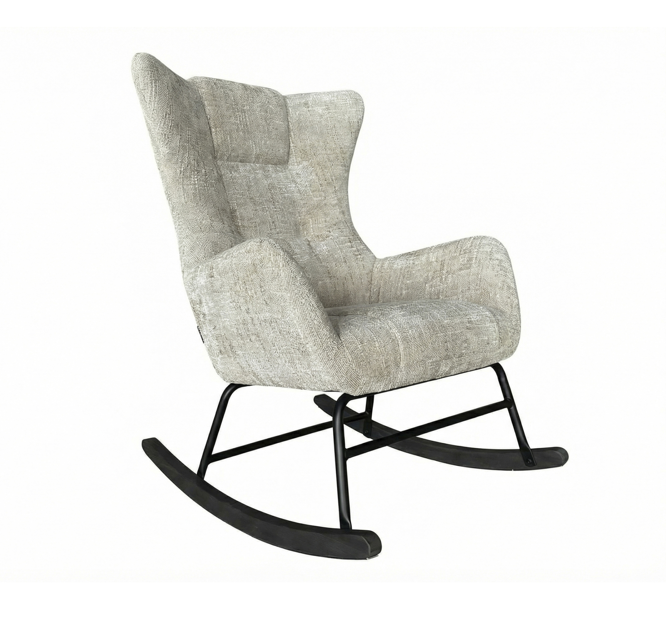 Schaukelstuhl Dakota Webstoff taupe