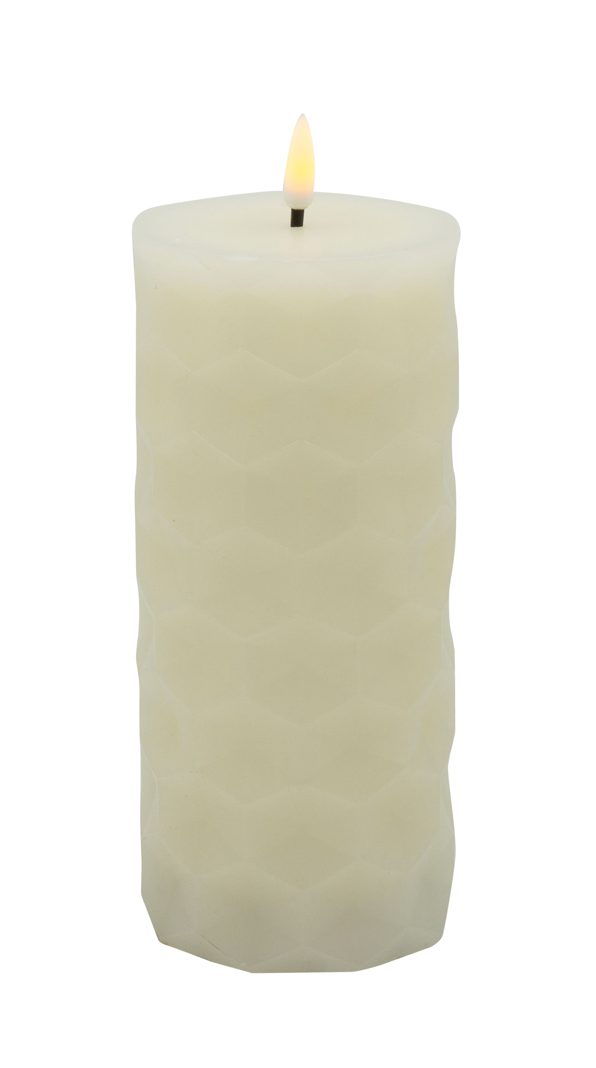 LED Wabenmuster 8x18cm cream