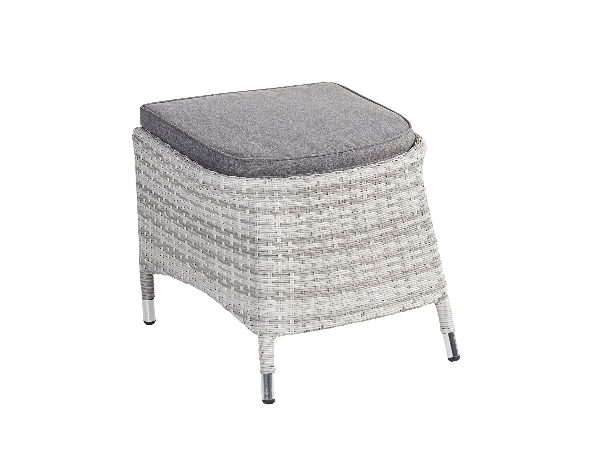 Dining Hocker "Parma" white grey, inkl. SK