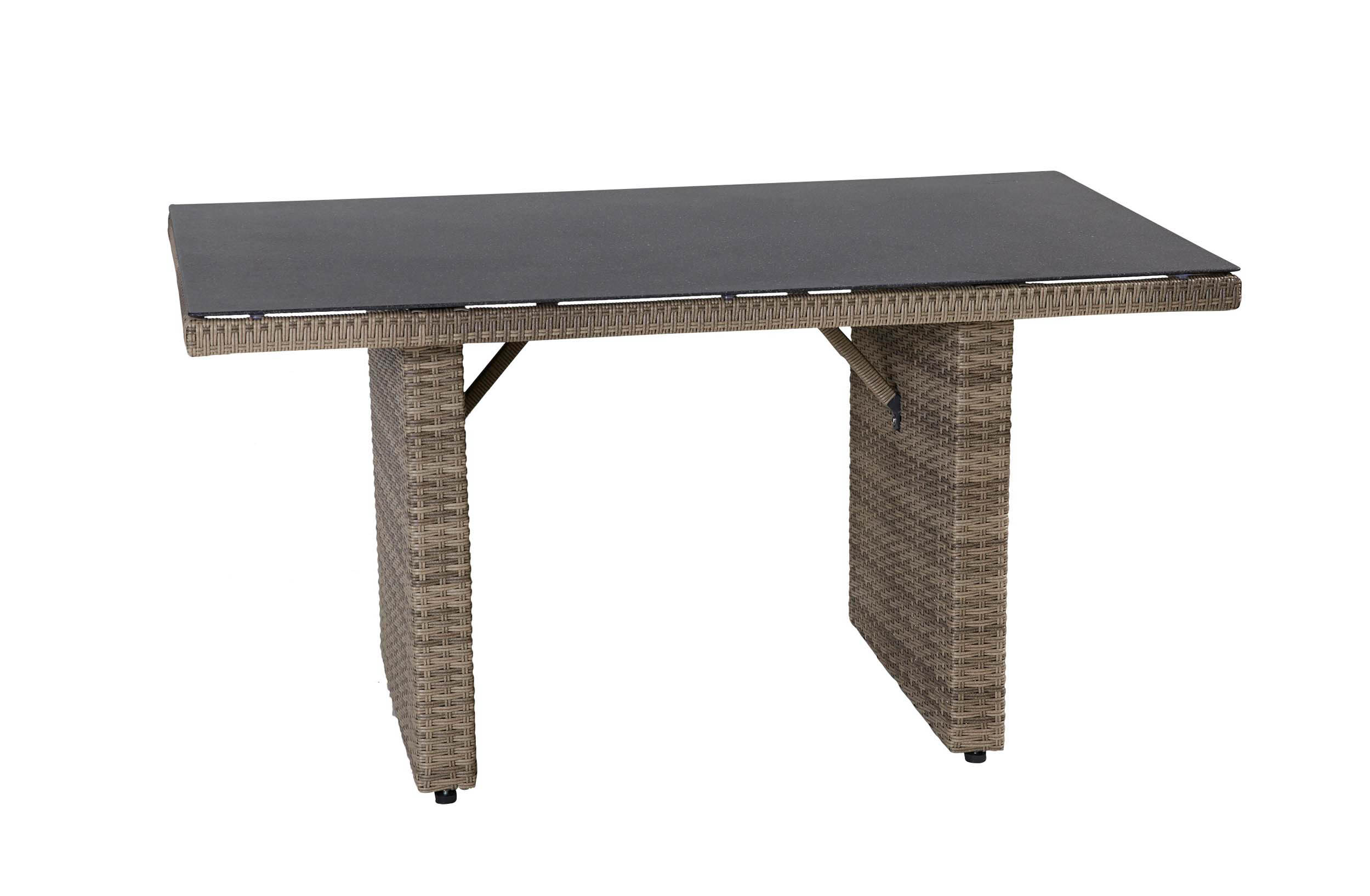 Tisch "Turin" Natur,130, Spraystone d.braun