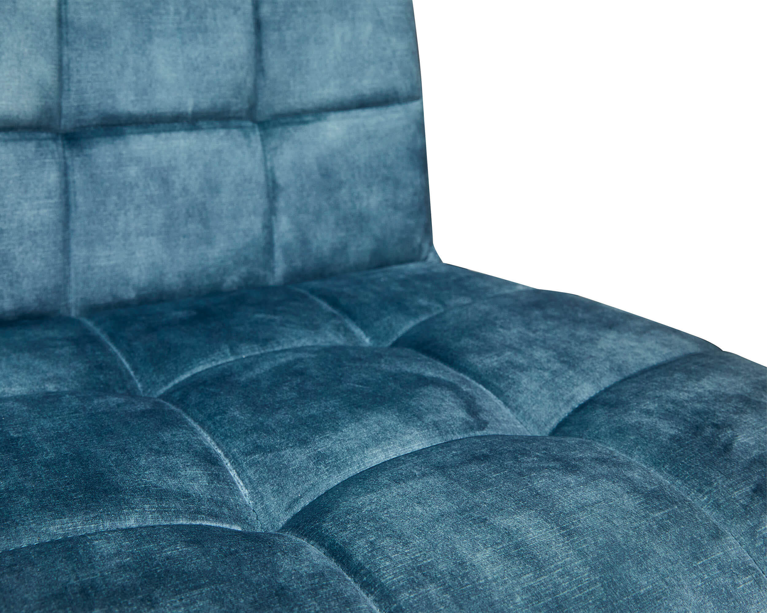 Stuhl Barnet Karodesign Samt petrol