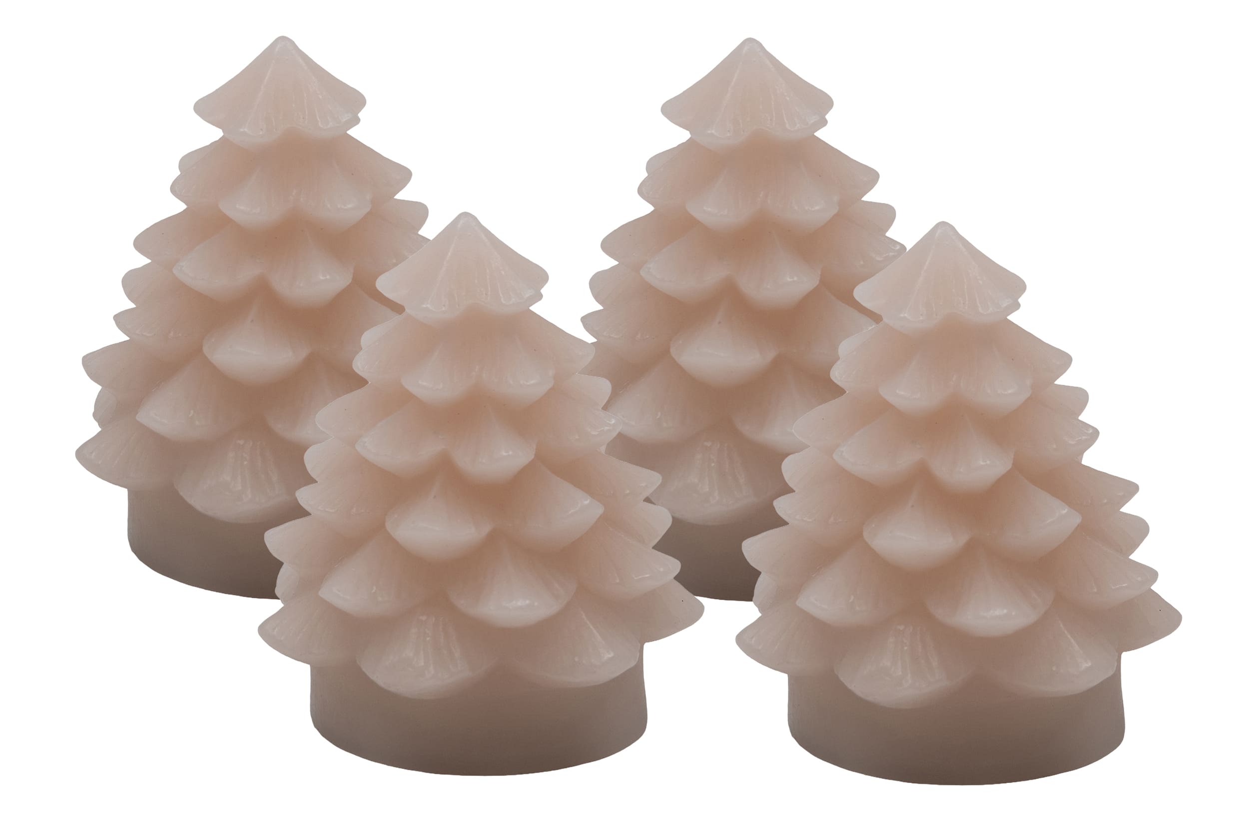 mini Tannenbaumkerze 4S innenleuch pink