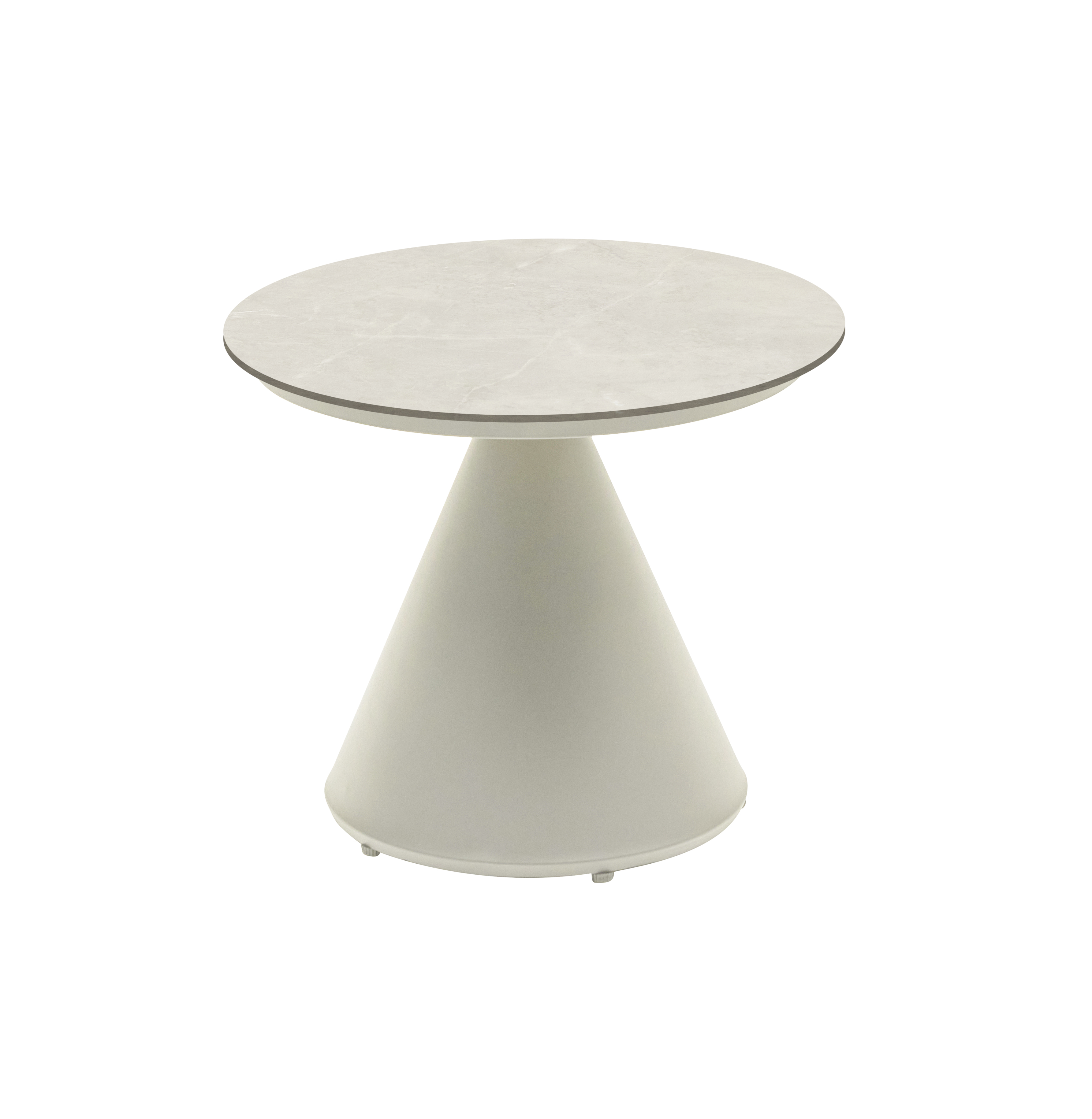 Couchtisch  "" rund sintered stone taupe