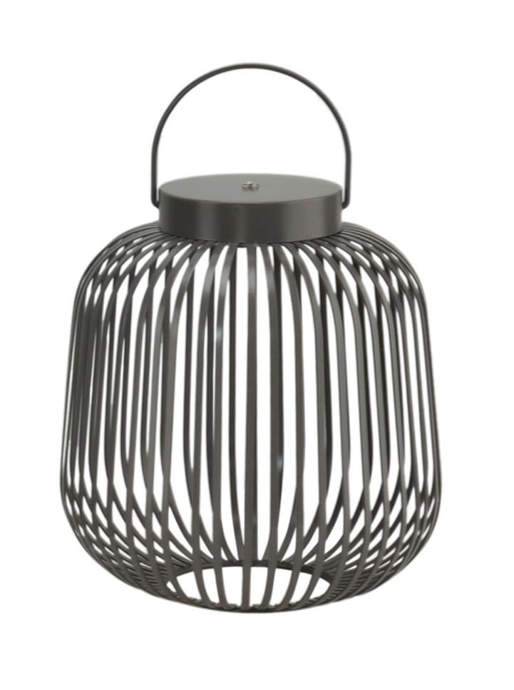 LED Metalllaterne Lunaro schwarz H=24