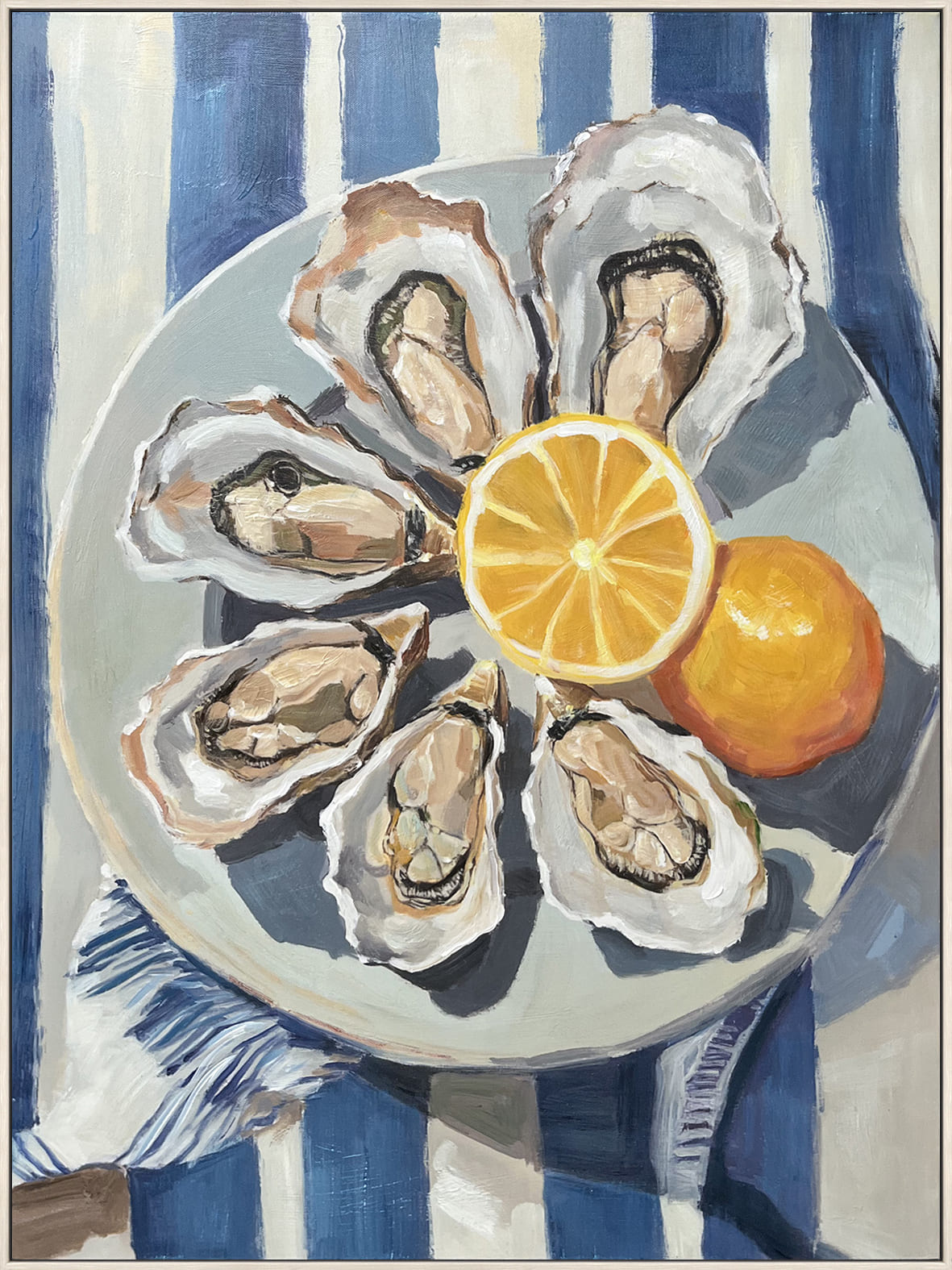 Wandbild Acryl Frame Oyster plate 60x80cm