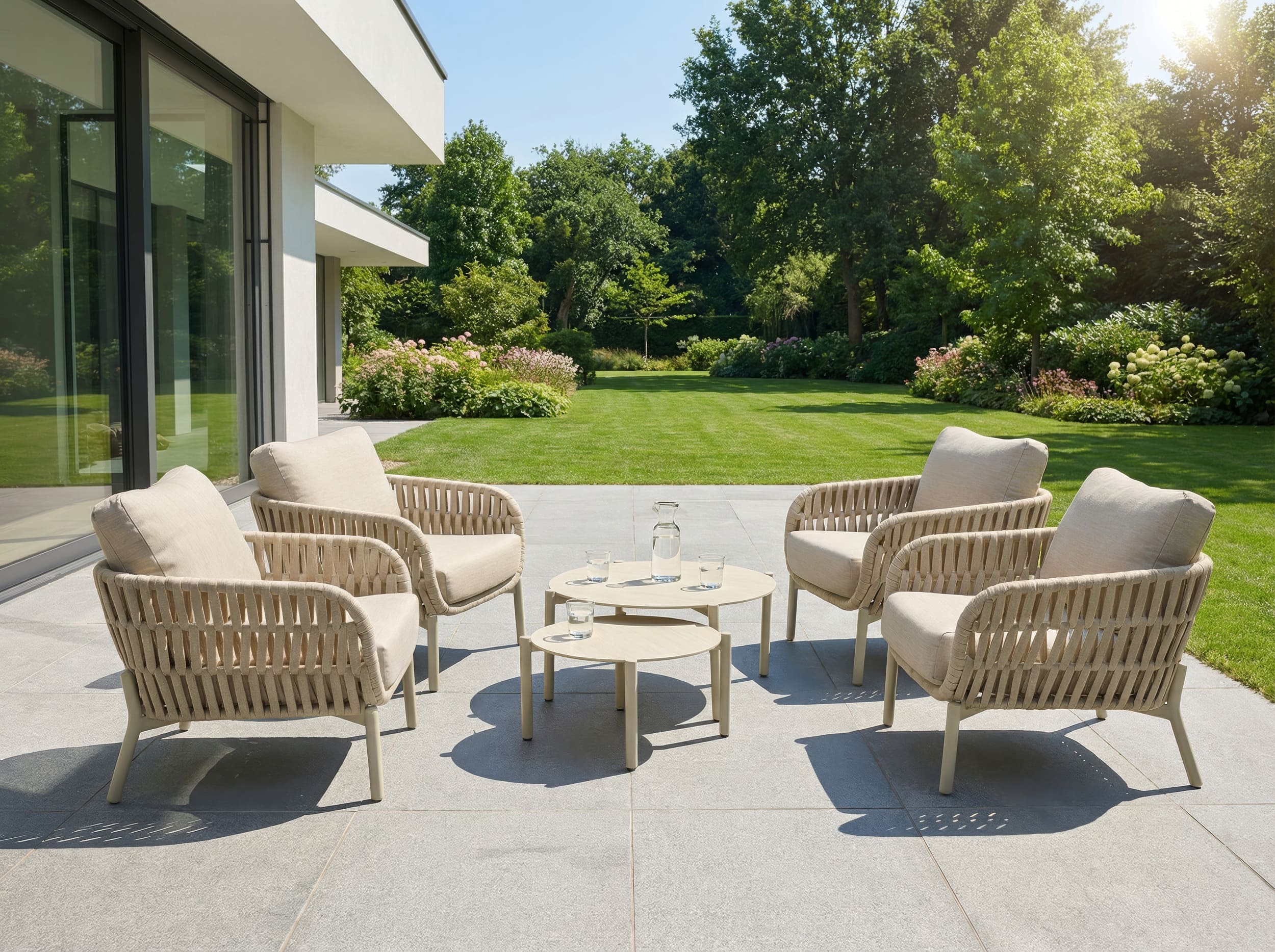 Couchtisch 2er-Set "Terrano" taupe