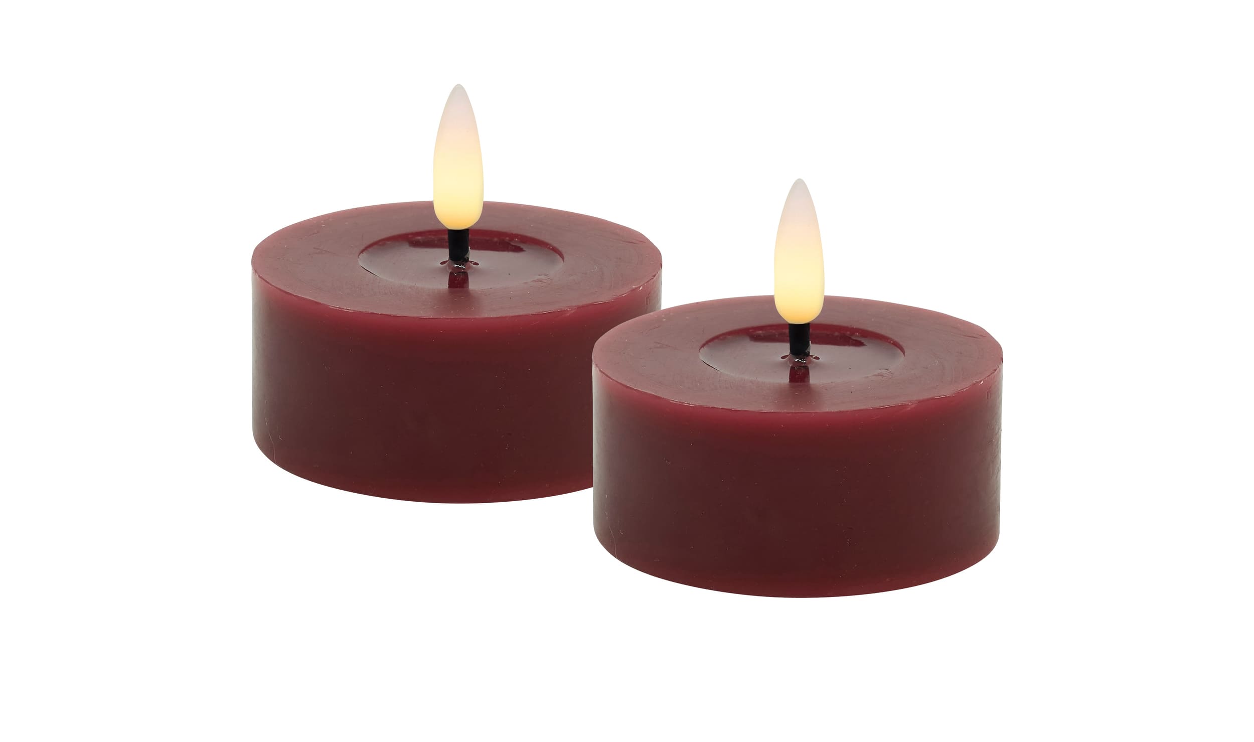 LED Teelicht Set berry smooth 6,8x3