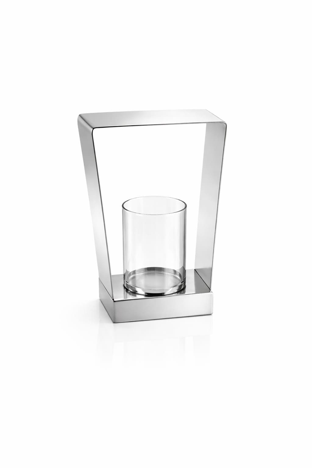 Kerzenhalter eckig ES gold silber H=25,5