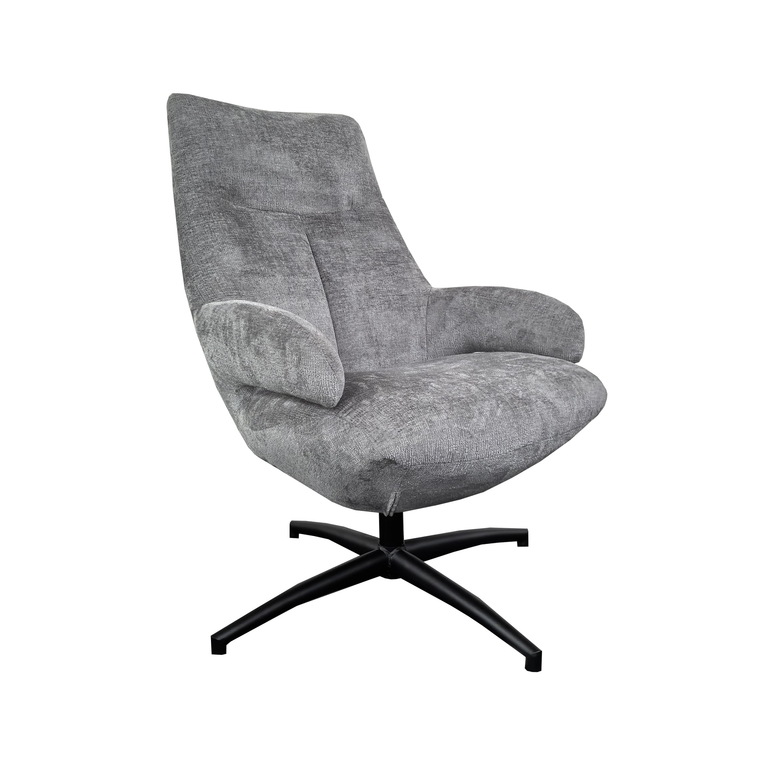 Sessel Wyatt Bezug Webstoff hellgrau