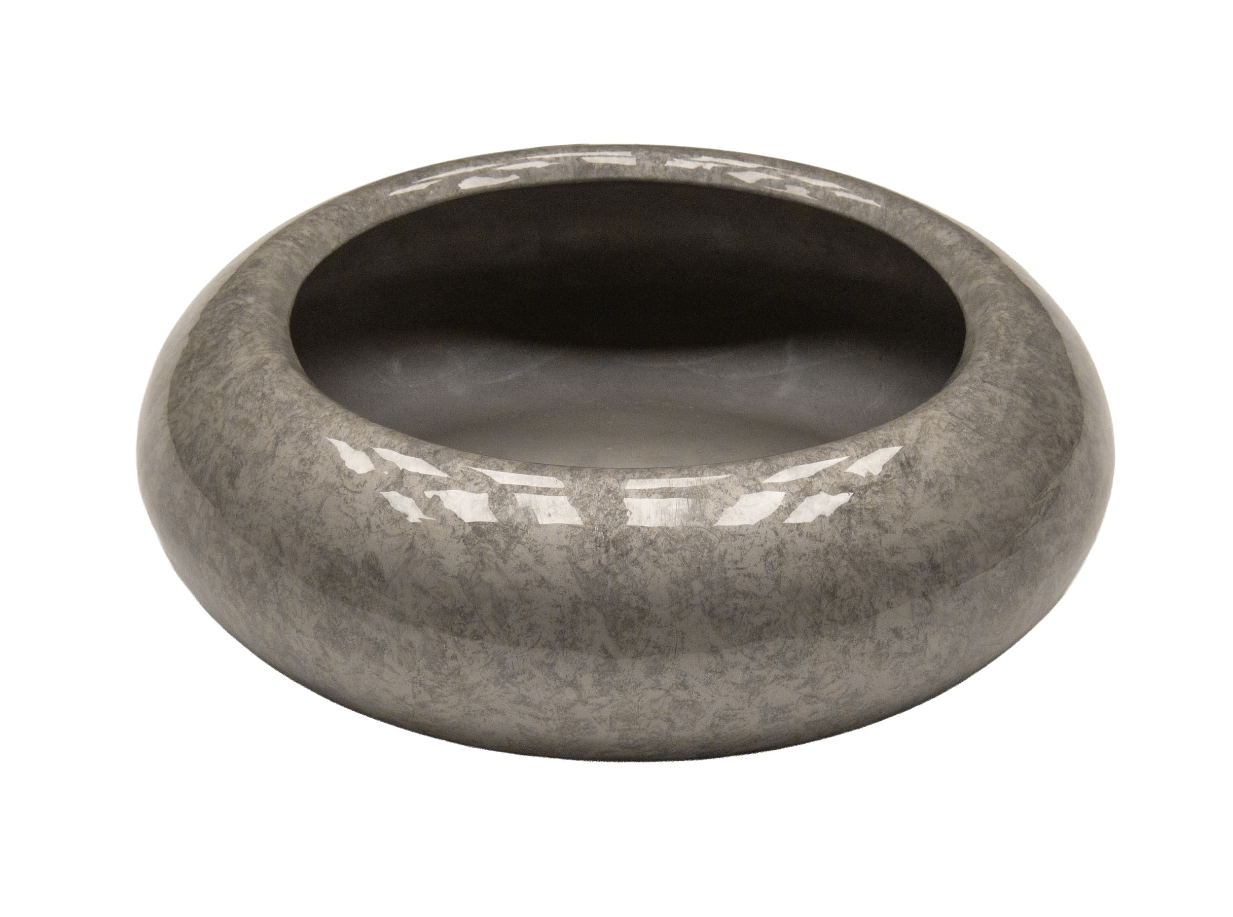 Schale Eisen grau 39x39x16cm