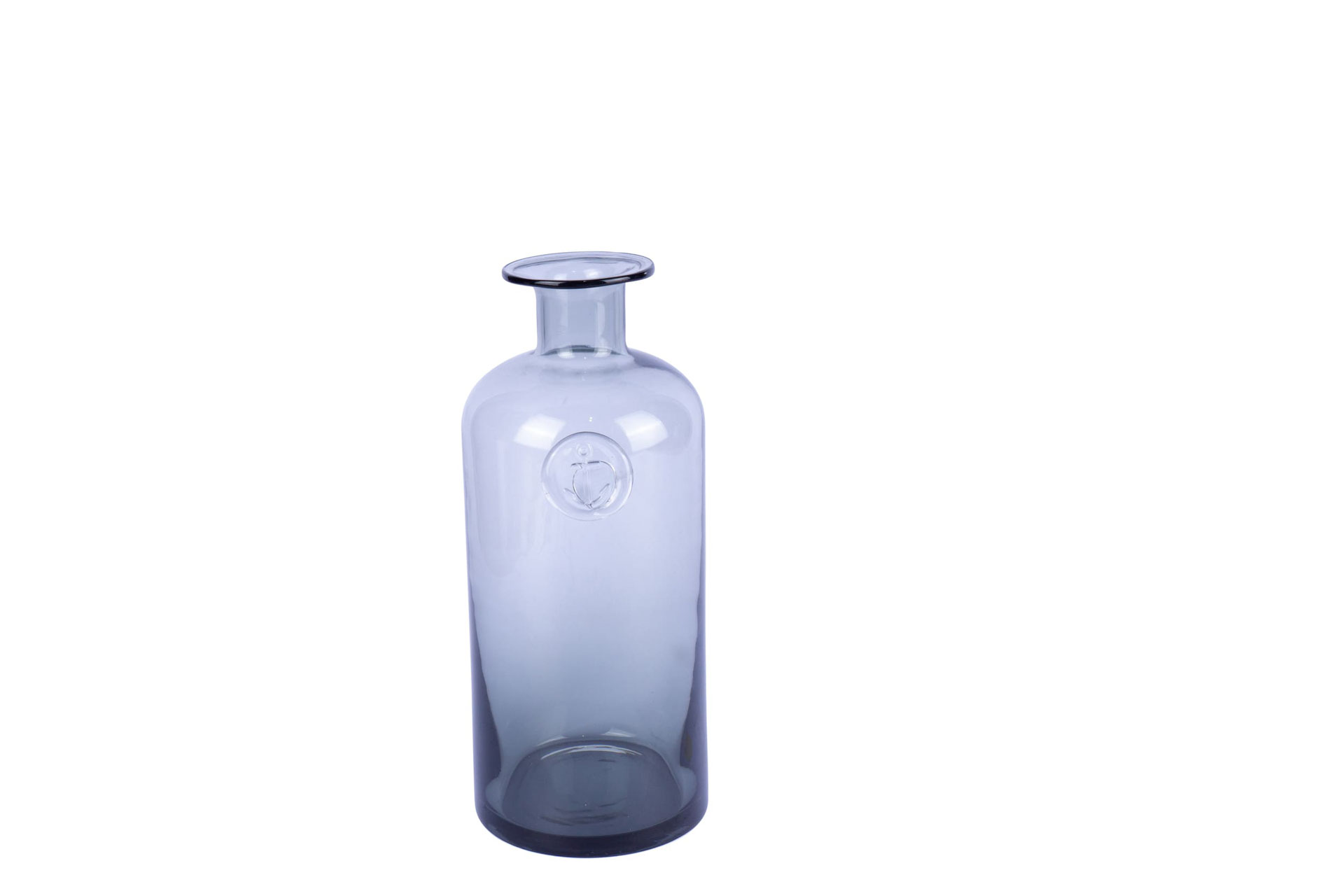 FLASCHENVASE GLAS GRAU G
