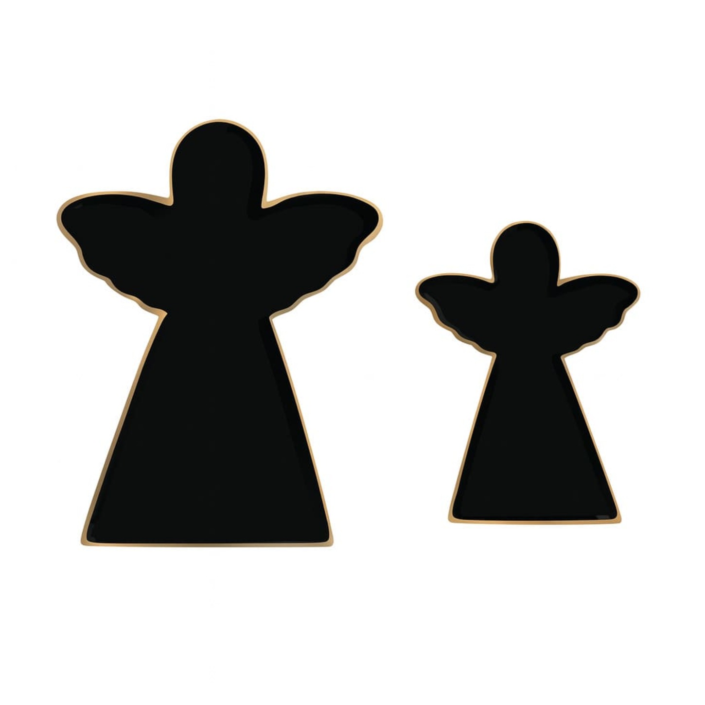 Schale Engel S/2 Alu Messing schwarz