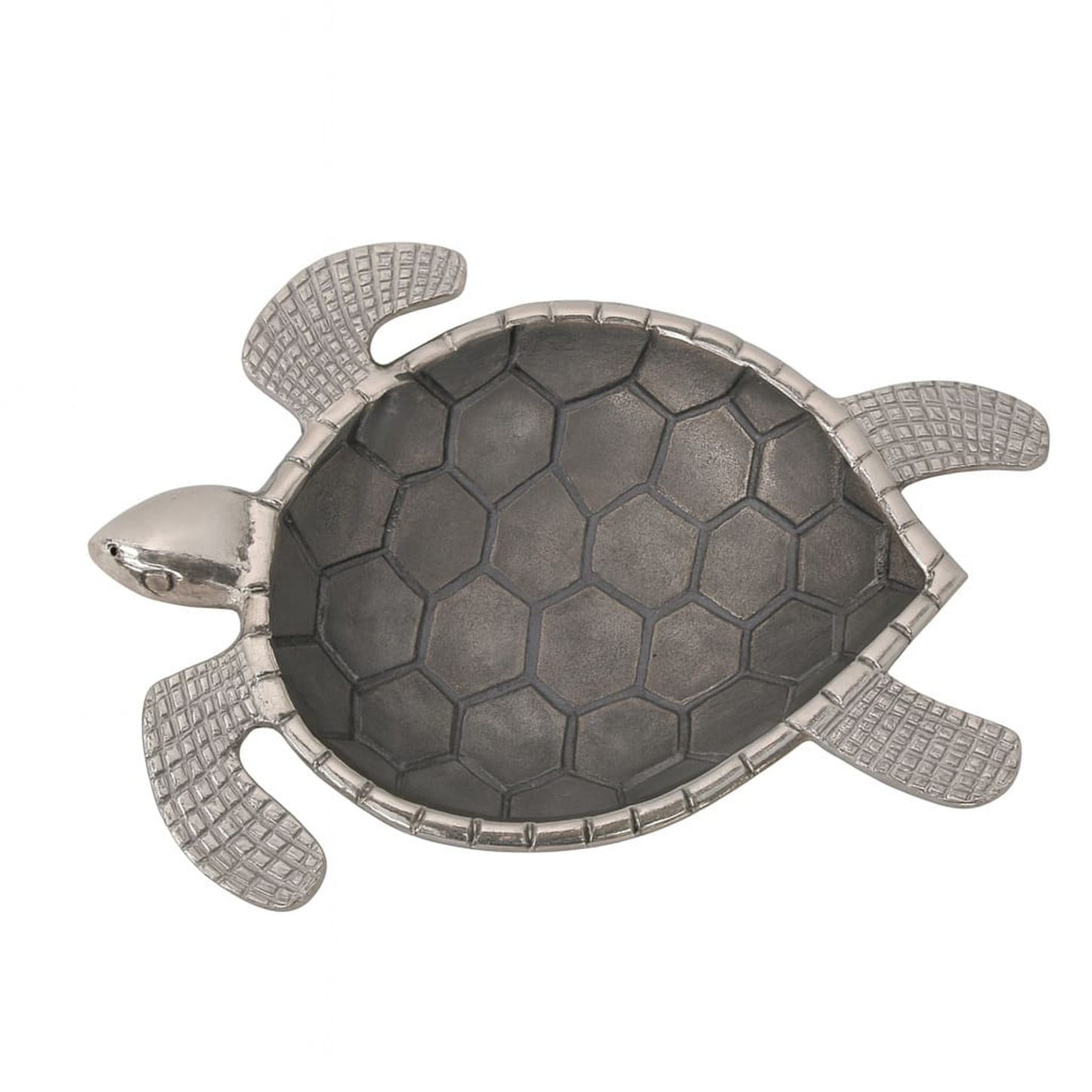 Schale Schildkröte Alu Nickel creme 30