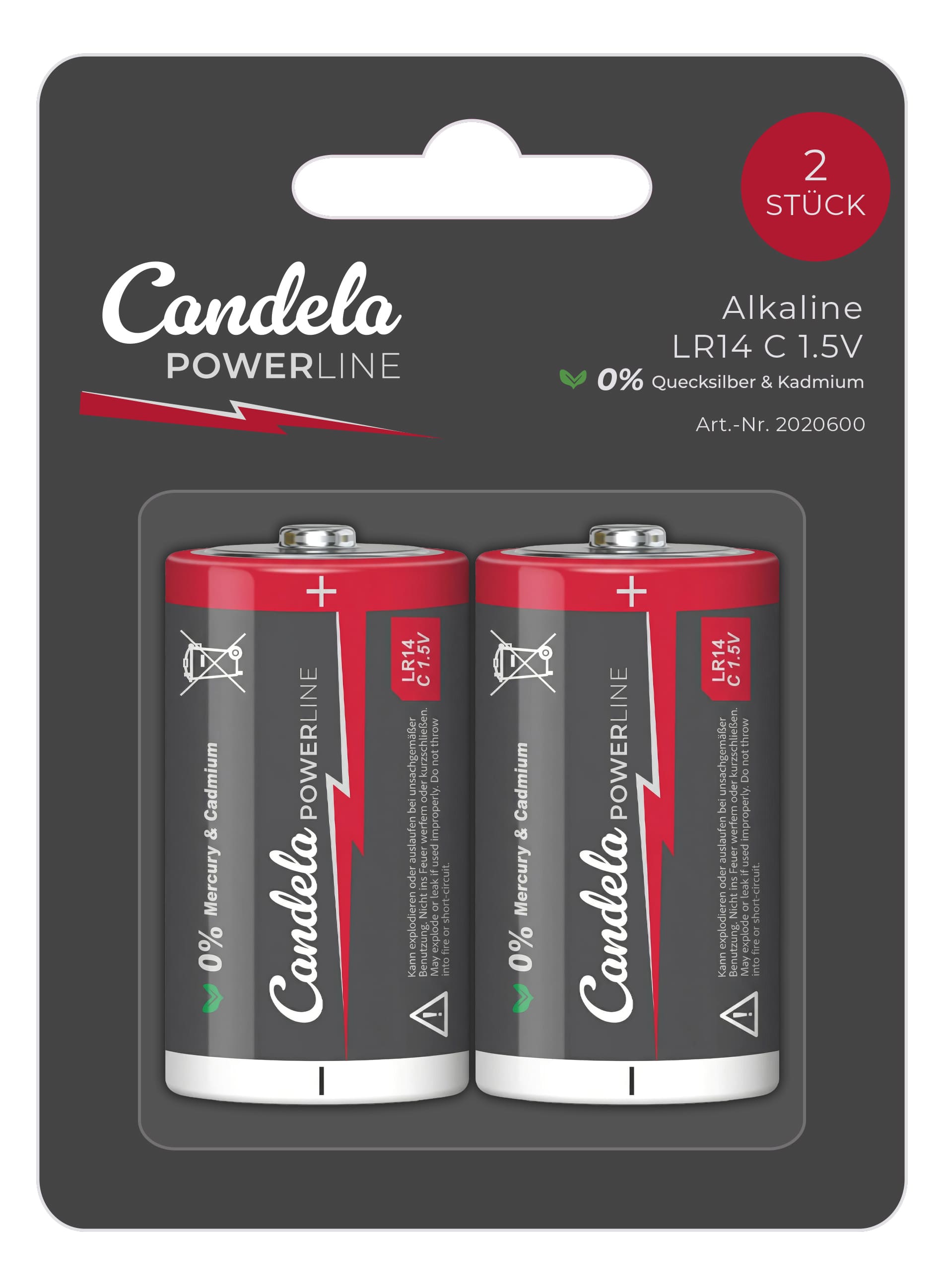 Candela Powerline C-Batterien 1.5V 2er S