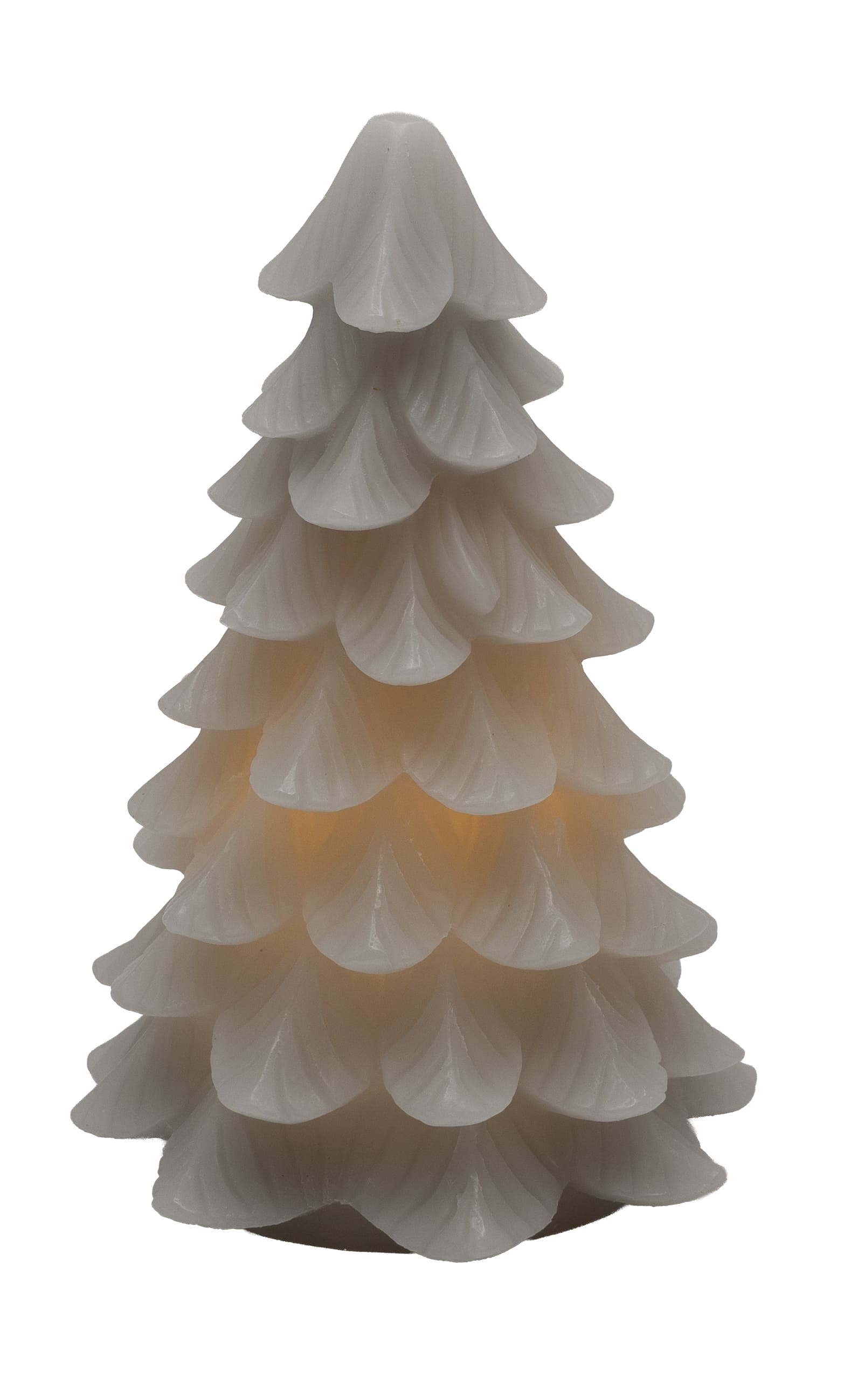 Tannenbaumkerze innenleuch grey 10,5x16